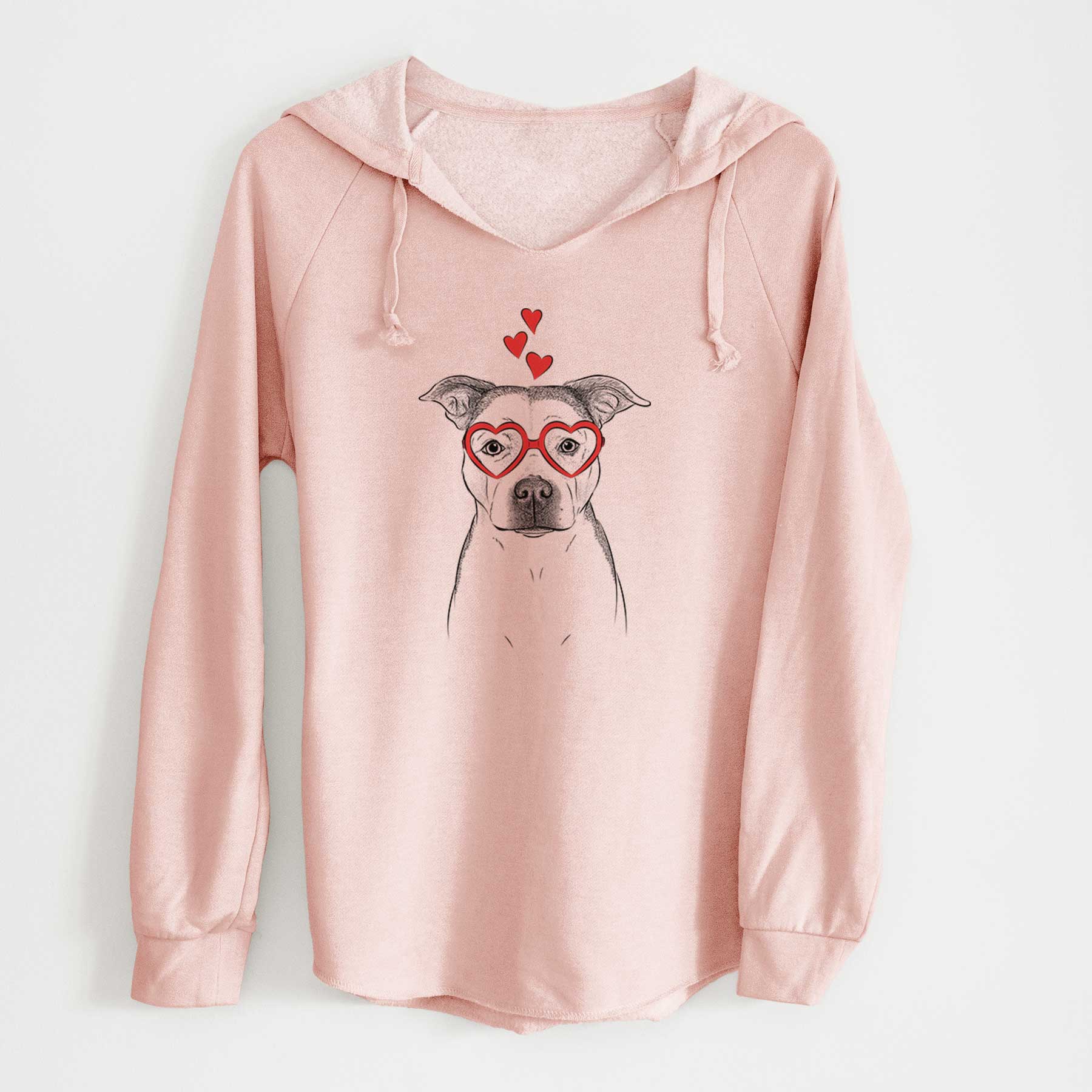 Valentine Bailey the Pitbull - Cali Wave Hooded Sweatshirt