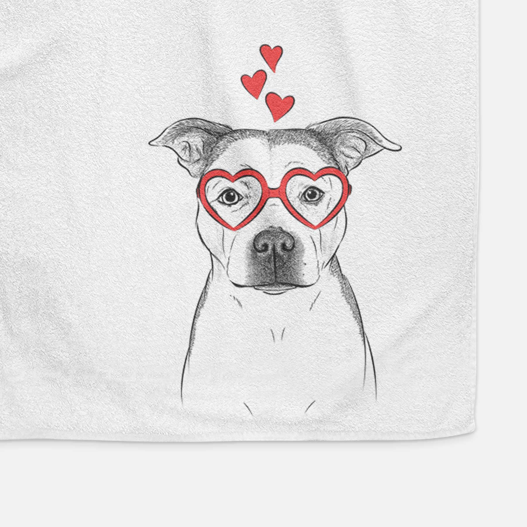 Bailey the Pitbull Decorative Hand Towel