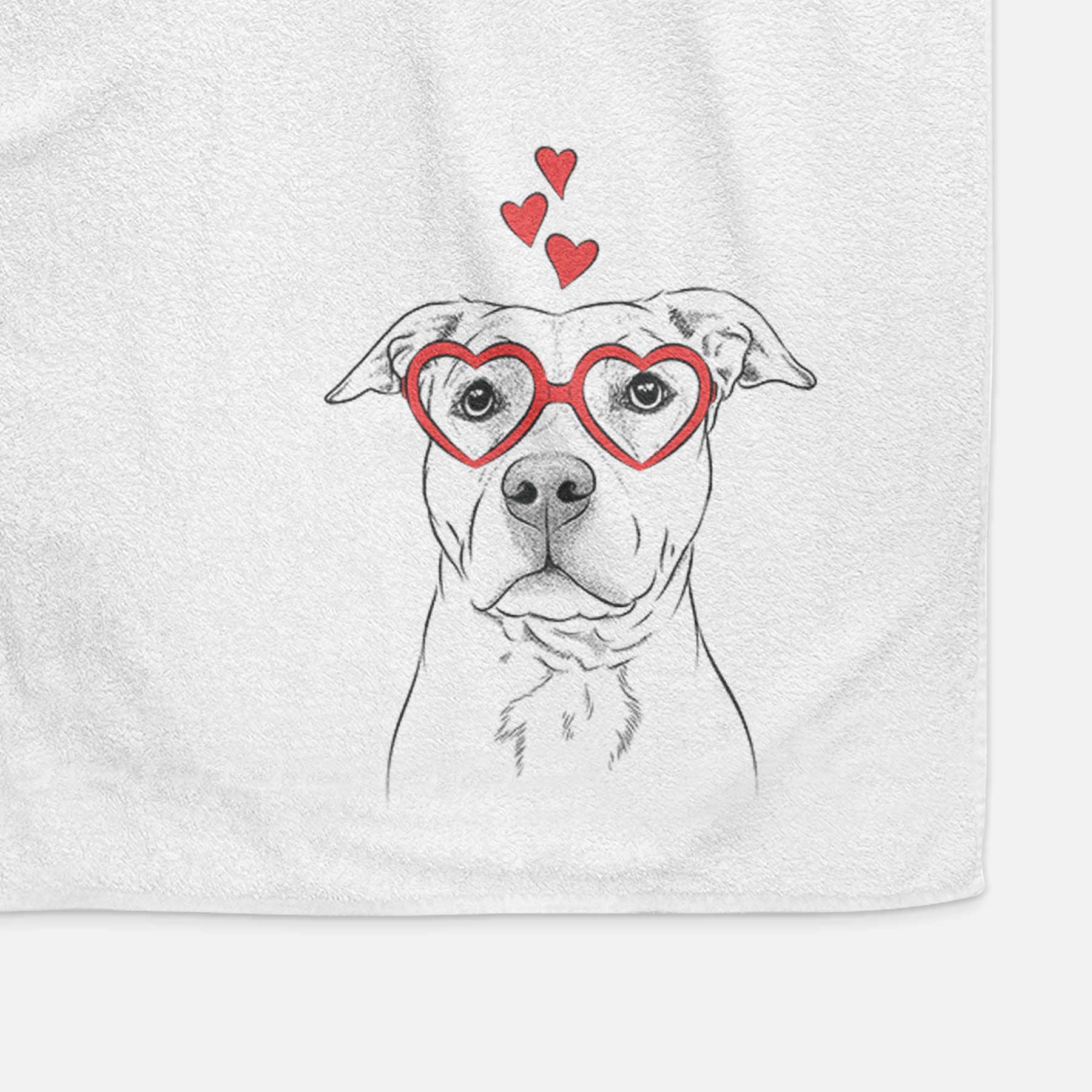 Bailey the American Staffordshire Terrier Decorative Hand Towel