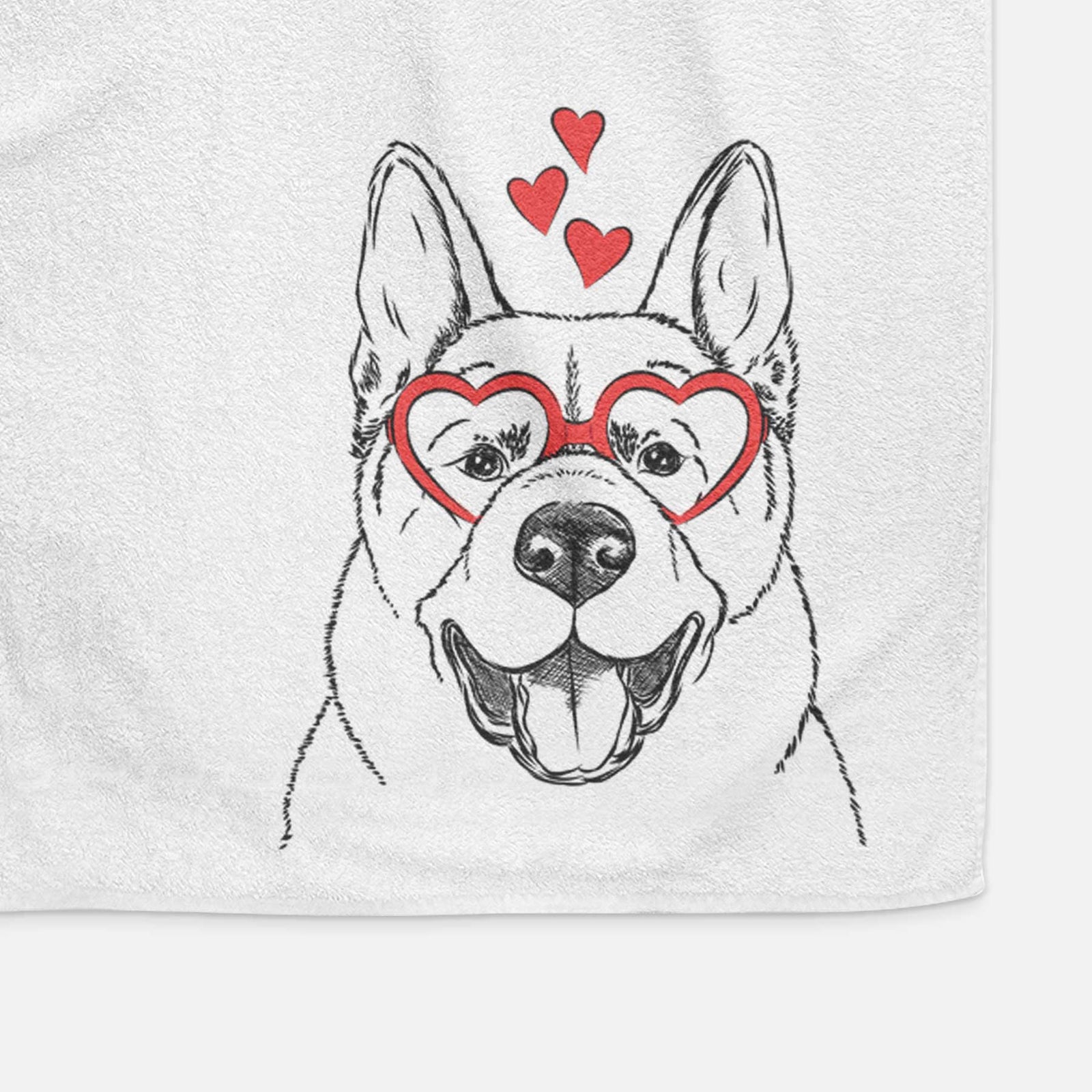 Baku the Akita Decorative Hand Towel