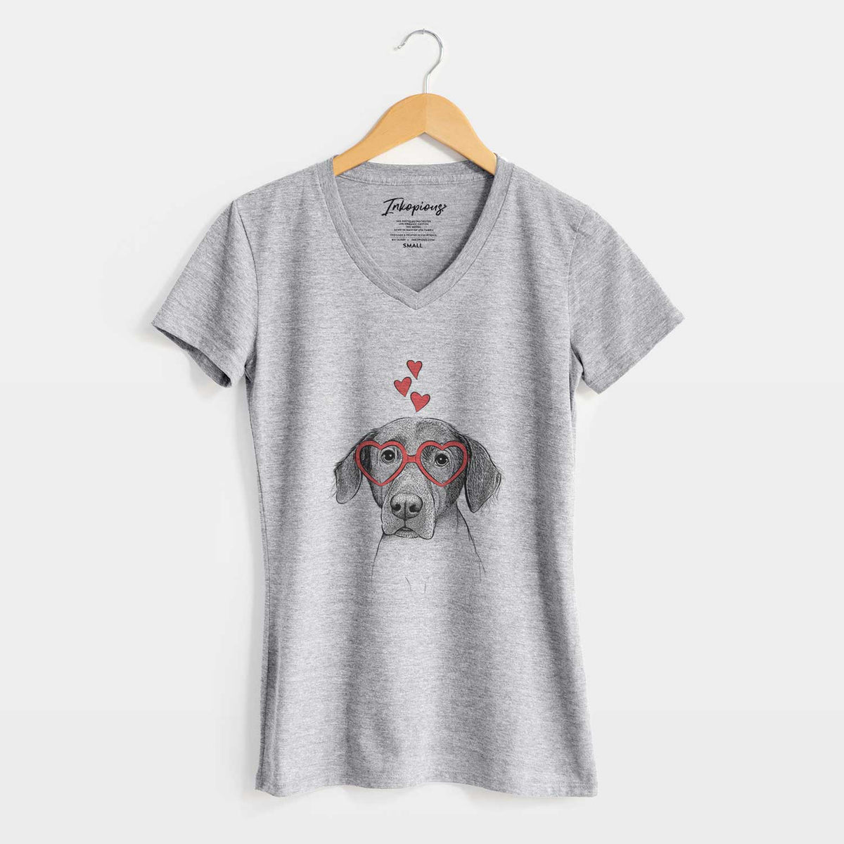 Valentine Baldwin the Mixed Breed - Women's V-neck Shirt