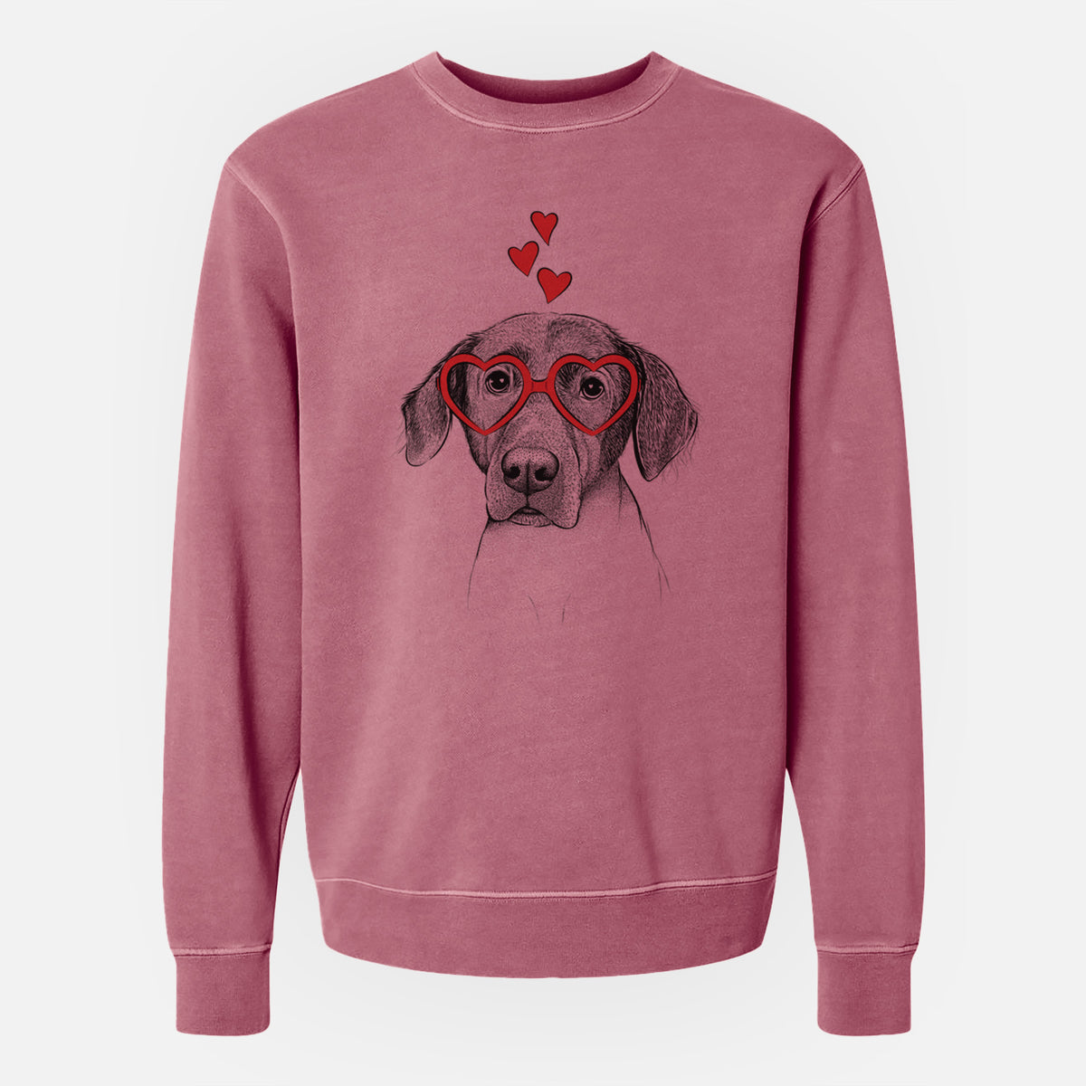 Valentine Baldwin the Mixed Breed - Unisex Pigment Dyed Crew Sweatshirt