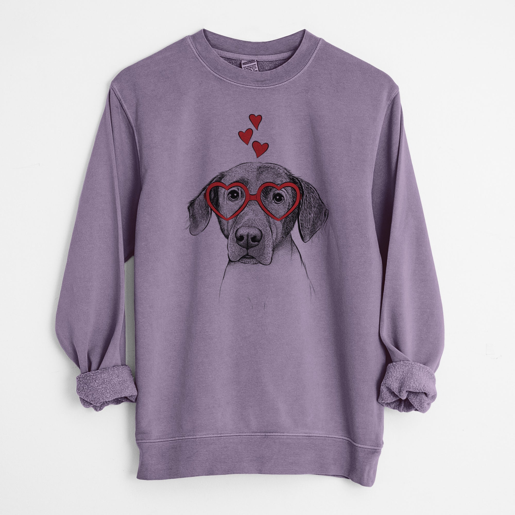 Valentine Baldwin the Mixed Breed - Unisex Pigment Dyed Crew Sweatshirt