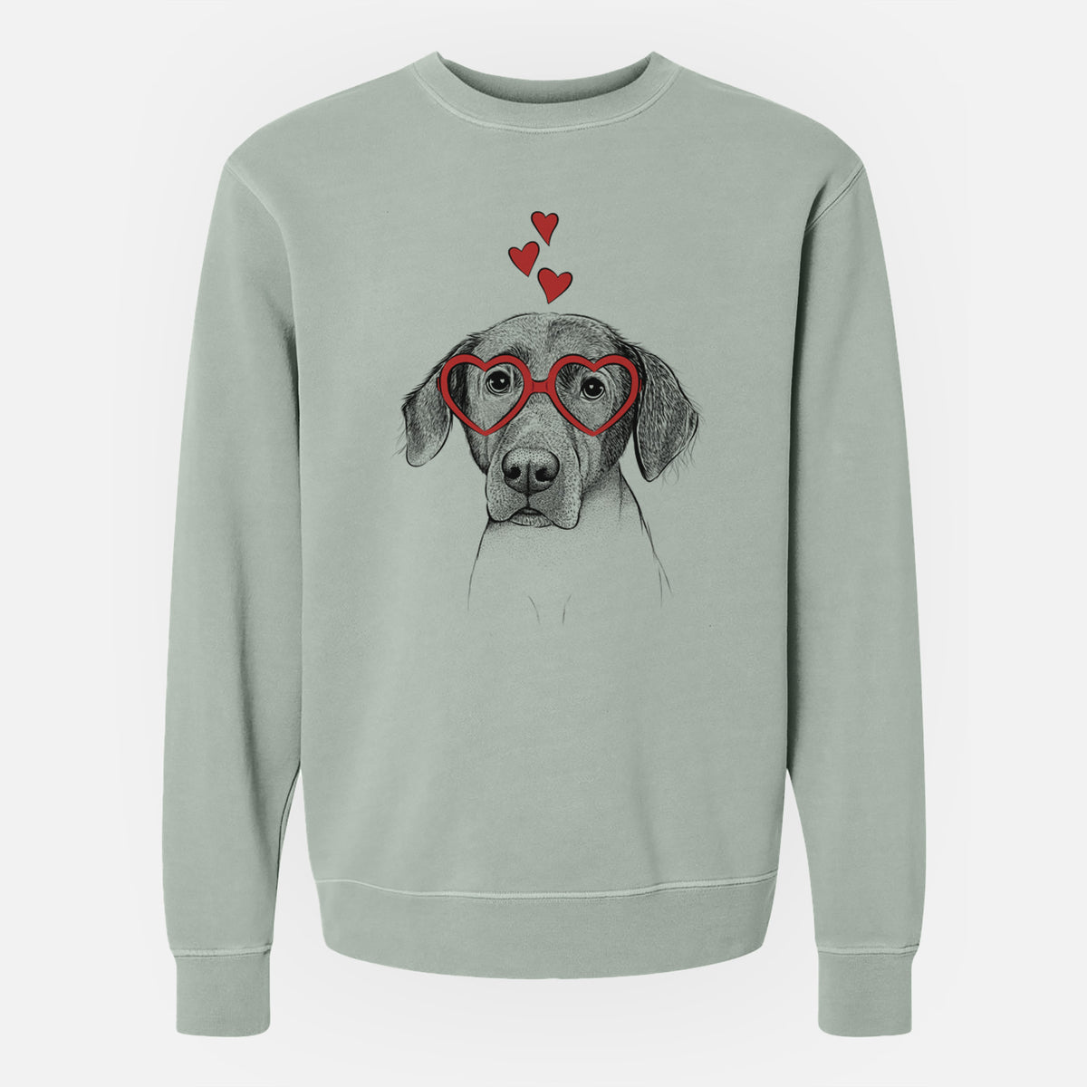Valentine Baldwin the Mixed Breed - Unisex Pigment Dyed Crew Sweatshirt