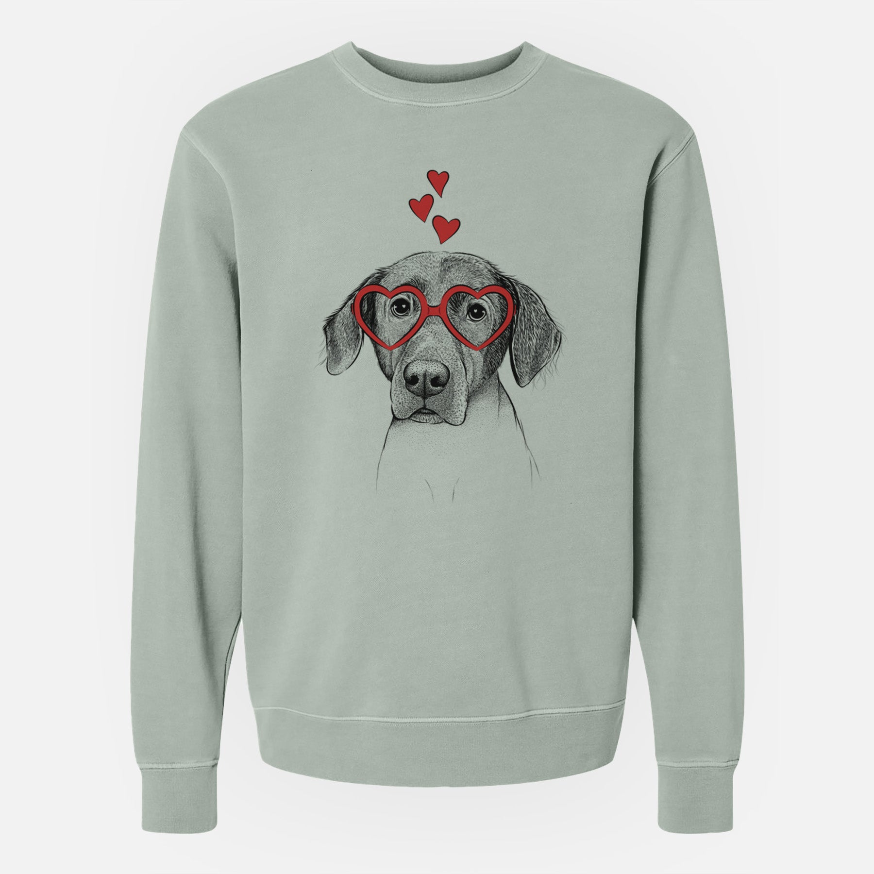 Valentine Baldwin the Mixed Breed - Unisex Pigment Dyed Crew Sweatshirt