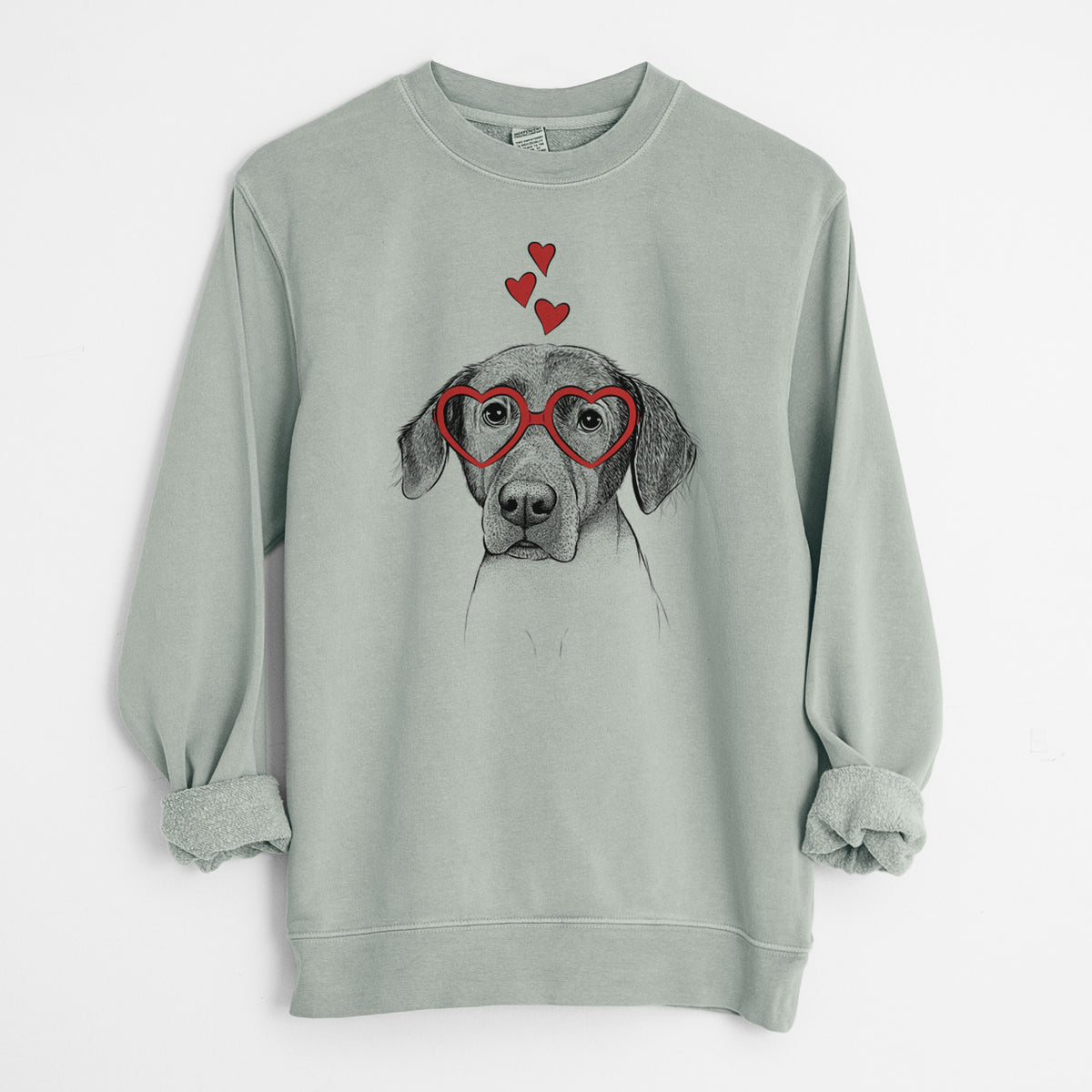 Valentine Baldwin the Mixed Breed - Unisex Pigment Dyed Crew Sweatshirt