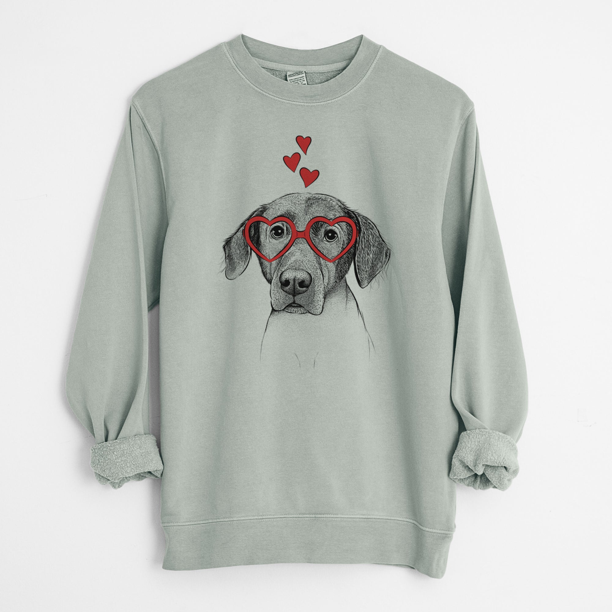 Valentine Baldwin the Mixed Breed - Unisex Pigment Dyed Crew Sweatshirt