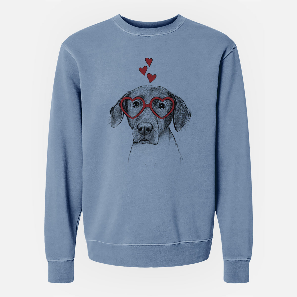 Valentine Baldwin the Mixed Breed - Unisex Pigment Dyed Crew Sweatshirt