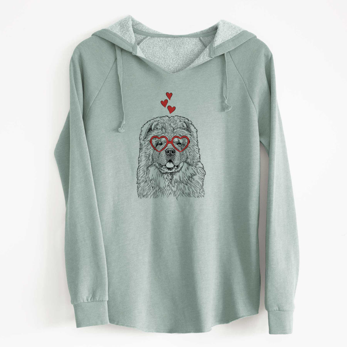 Valentine Baloo the Chow Chow - Cali Wave Hooded Sweatshirt