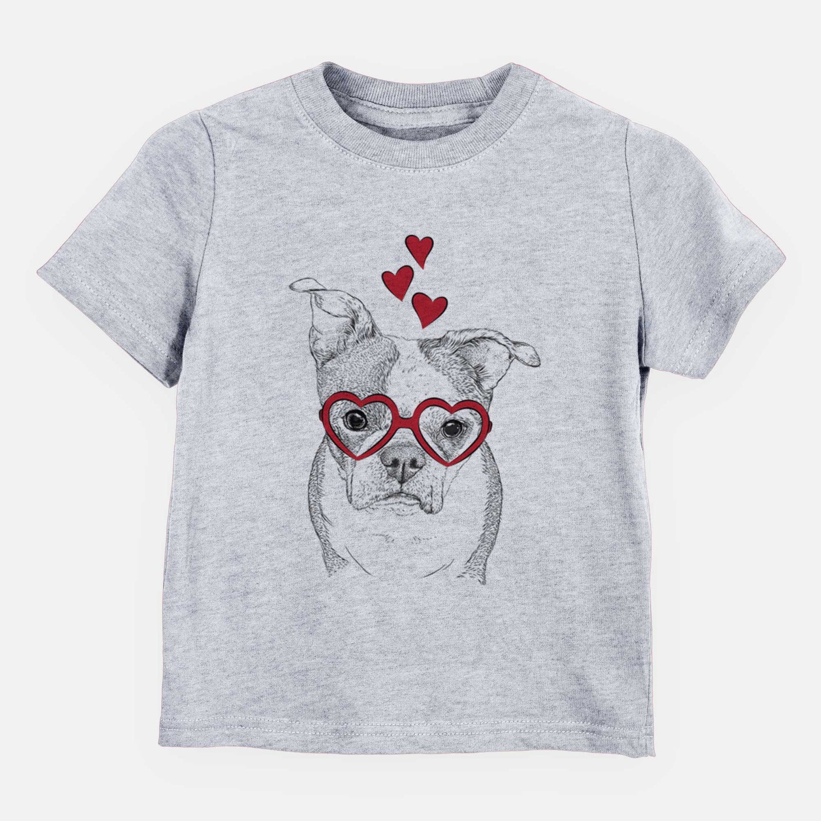 Valentine Bandit the Boston Terrier - Kids/Youth/Toddler Shirt