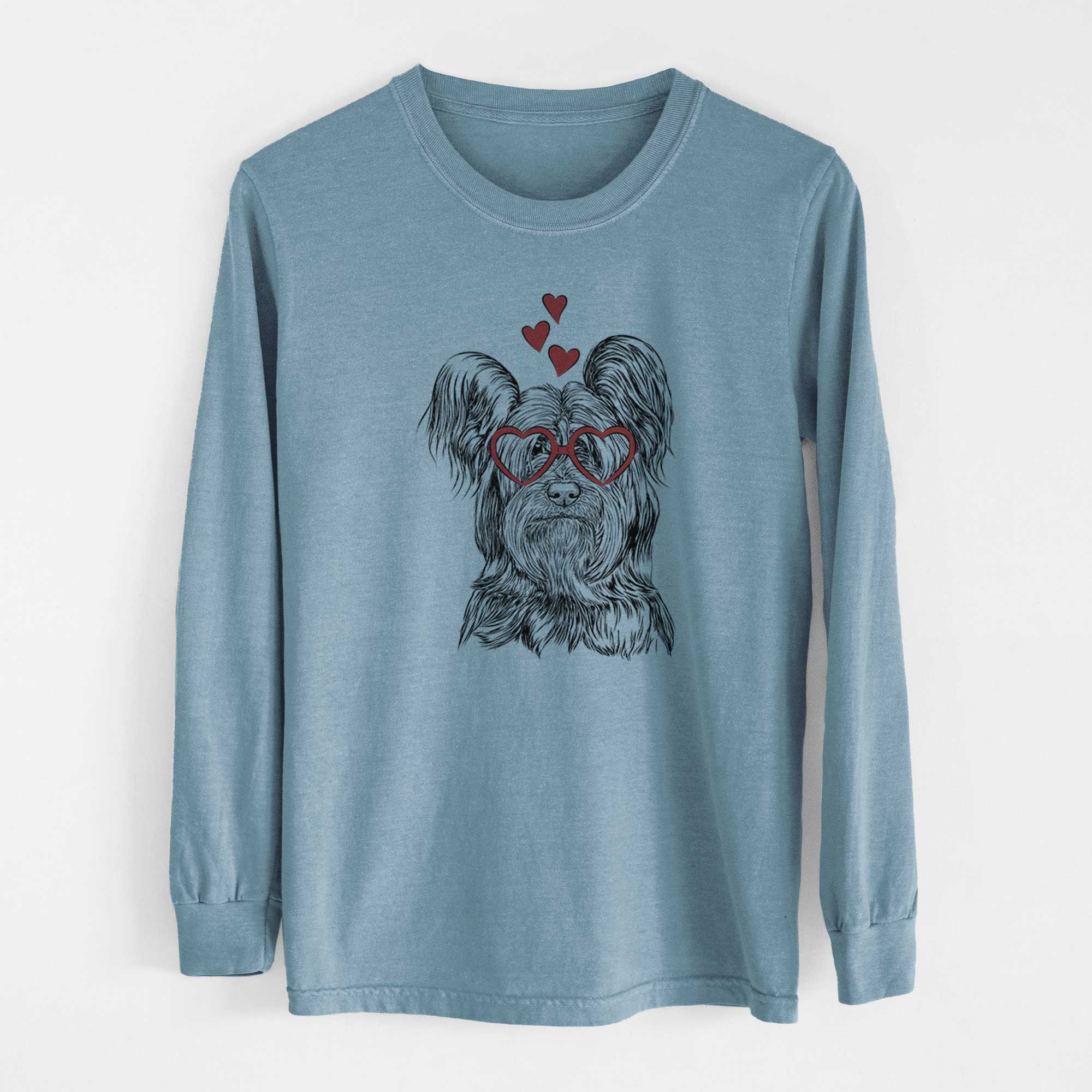 Valentine Bandit the Skye Terrier - Heavyweight 100% Cotton Long Sleeve