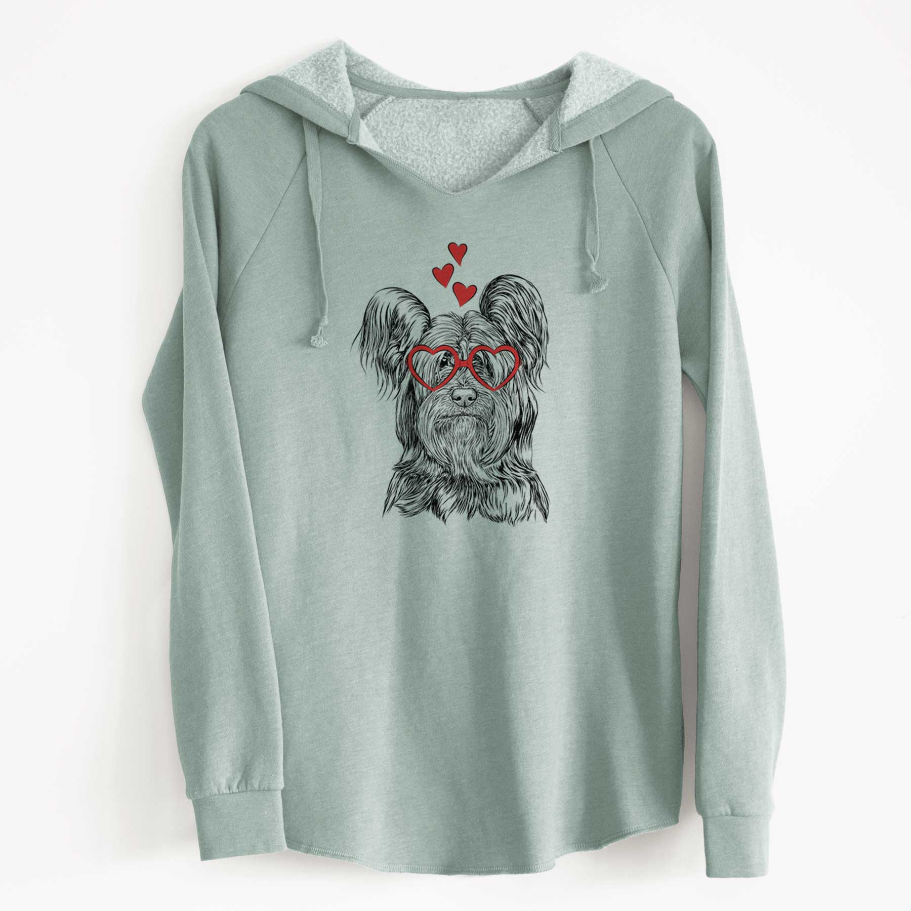 Valentine Bandit the Skye Terrier - Cali Wave Hooded Sweatshirt