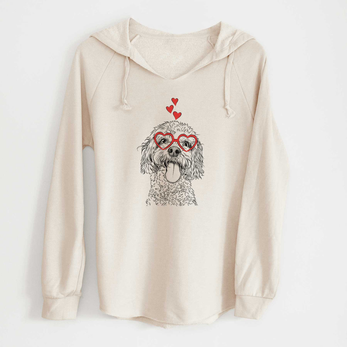 Valentine Barney the Cavachon - Cali Wave Hooded Sweatshirt