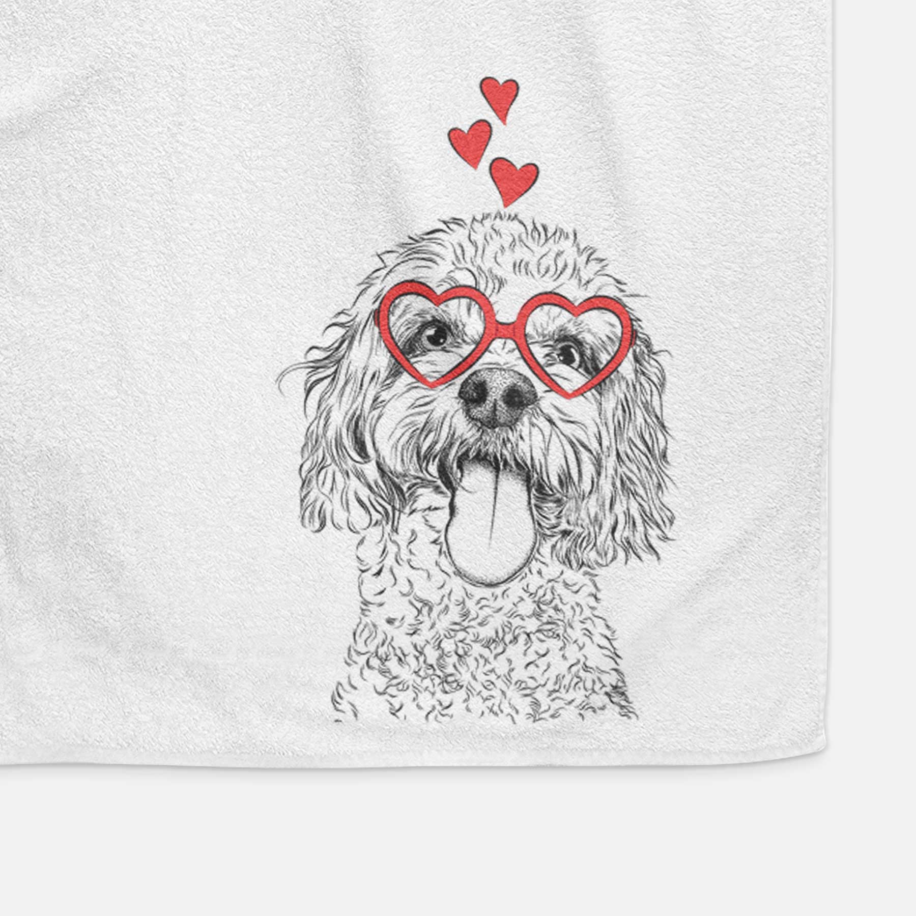 Barney the Cavachon Decorative Hand Towel