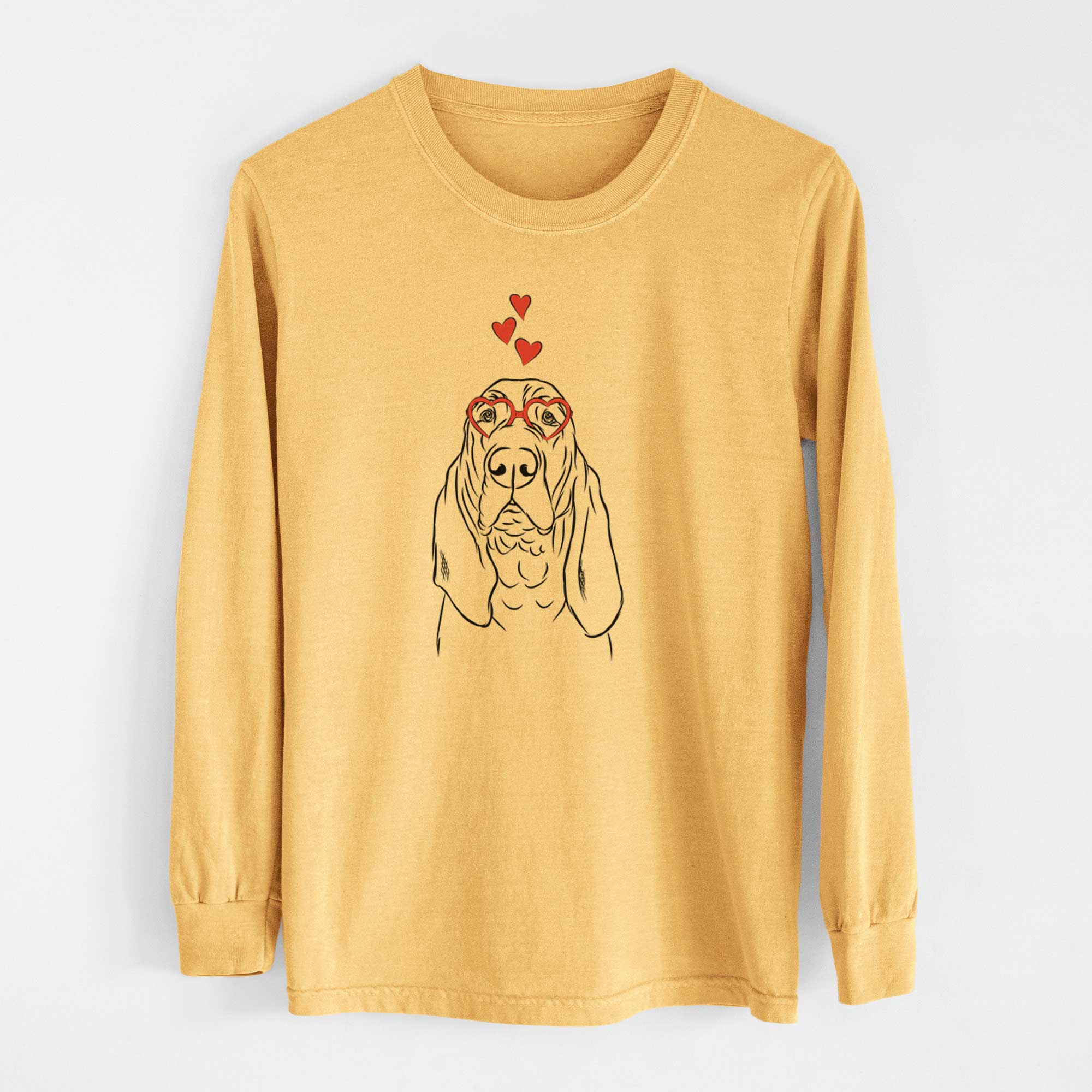 Valentine Baron the Bloodhound - Heavyweight 100% Cotton Long Sleeve