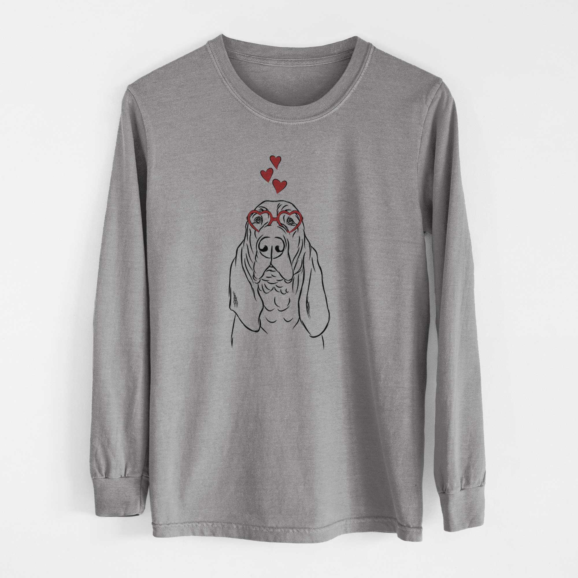 Valentine Baron the Bloodhound - Heavyweight 100% Cotton Long Sleeve