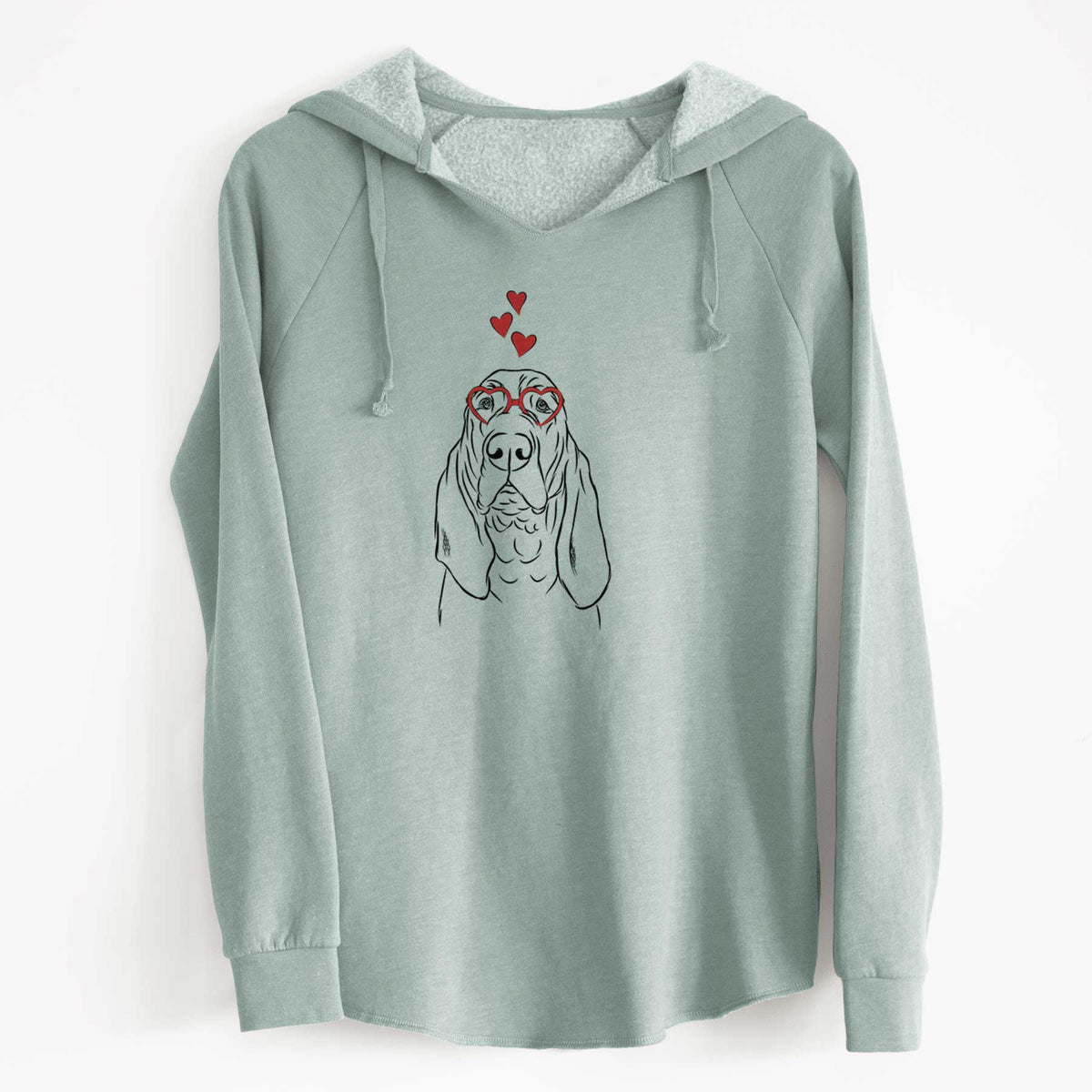 Valentine Baron the Bloodhound - Cali Wave Hooded Sweatshirt