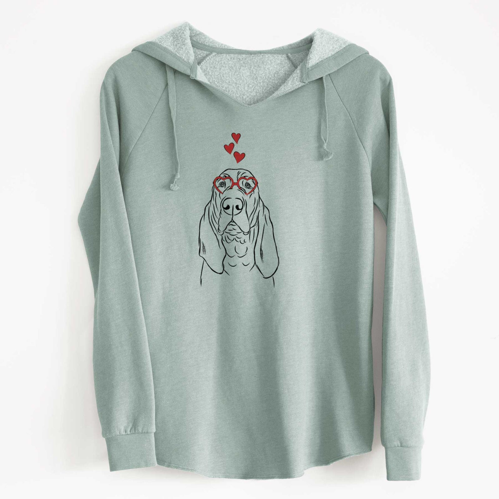 Valentine Baron the Bloodhound - Cali Wave Hooded Sweatshirt