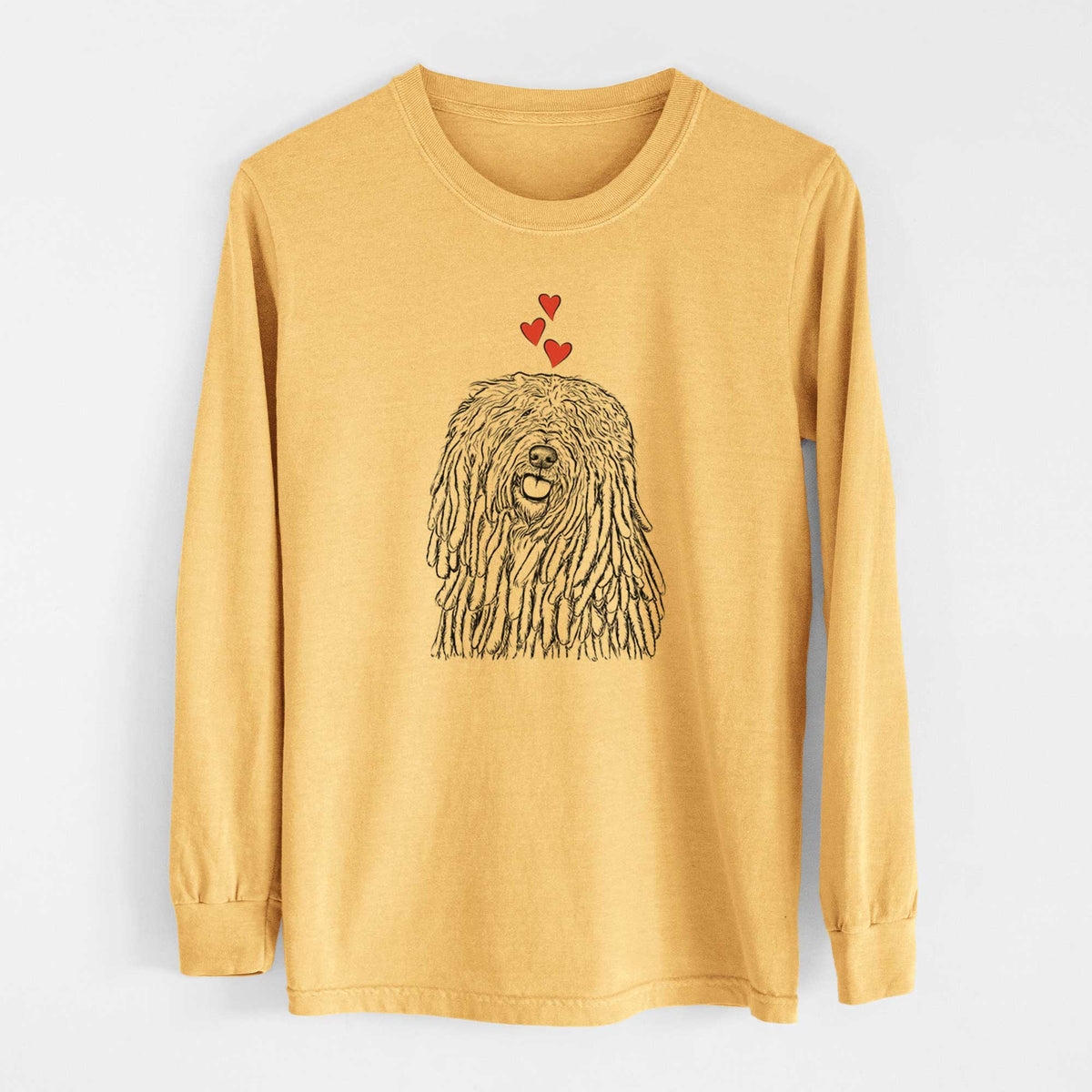 Valentine Barry the Komondor - Heavyweight 100% Cotton Long Sleeve