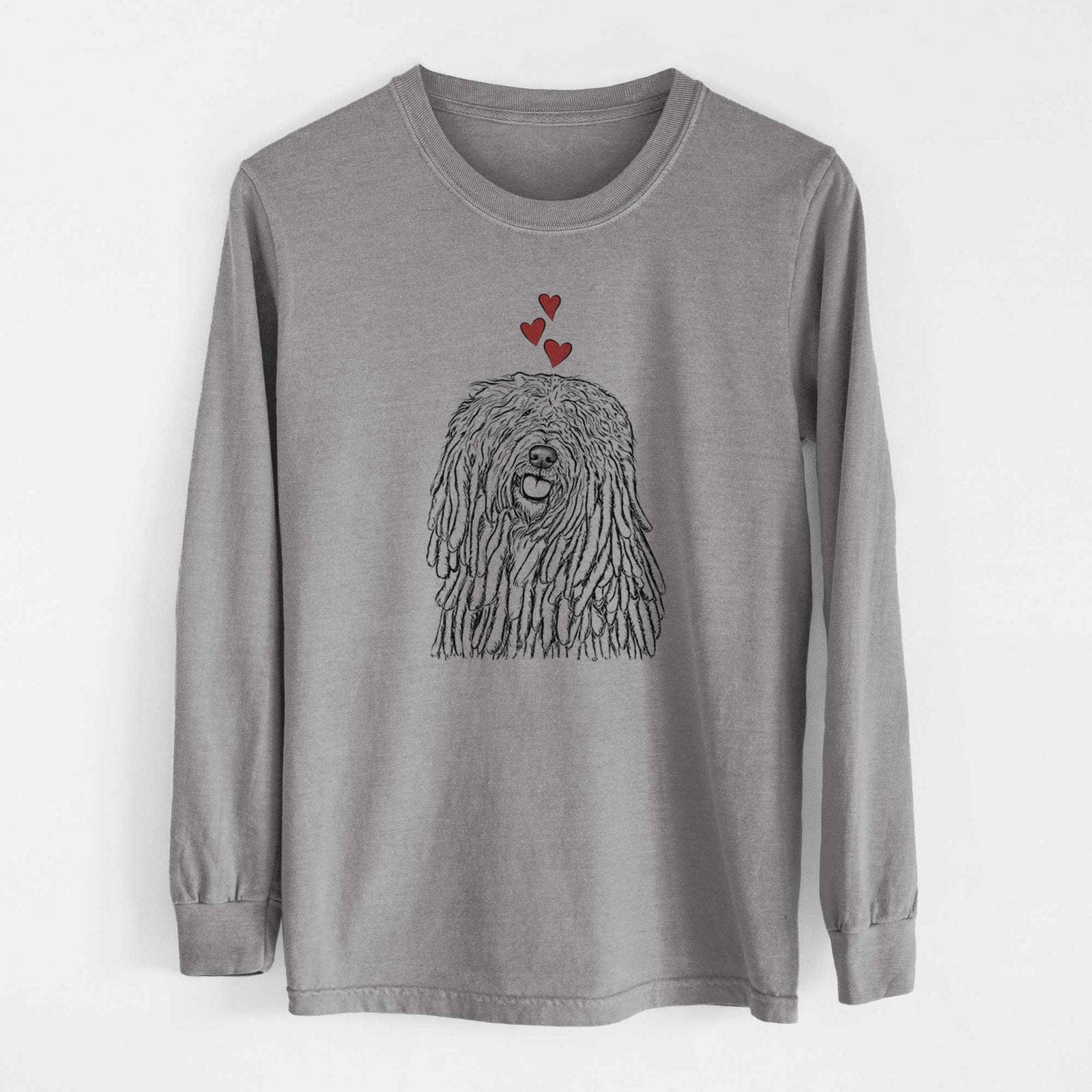 Valentine Barry the Komondor - Heavyweight 100% Cotton Long Sleeve