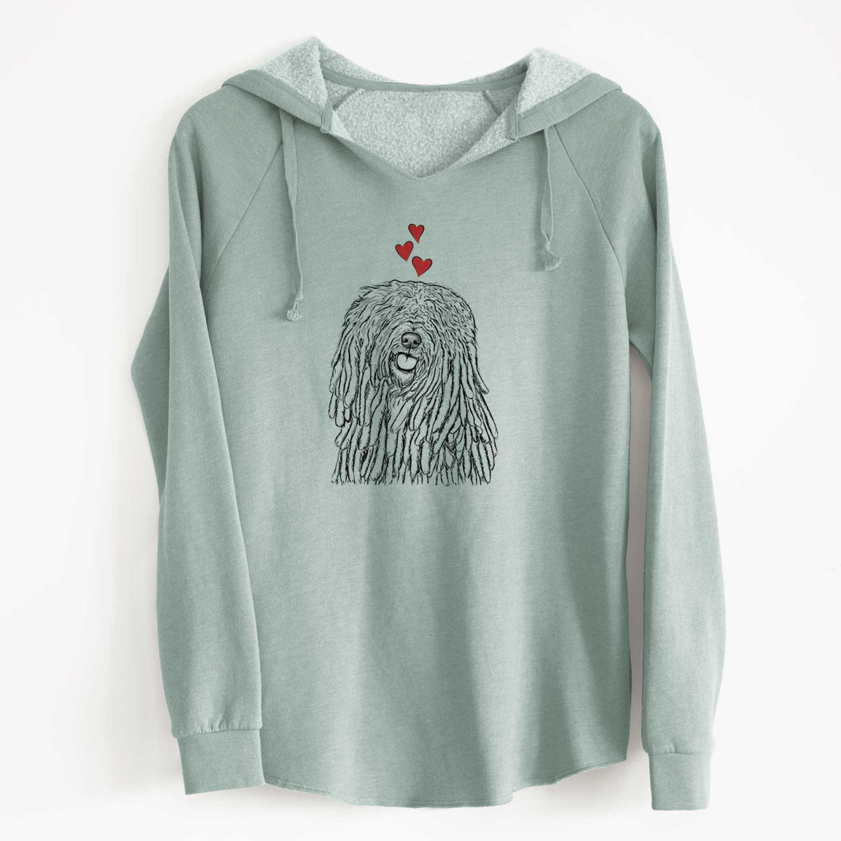 Valentine Barry the Komondor - Cali Wave Hooded Sweatshirt