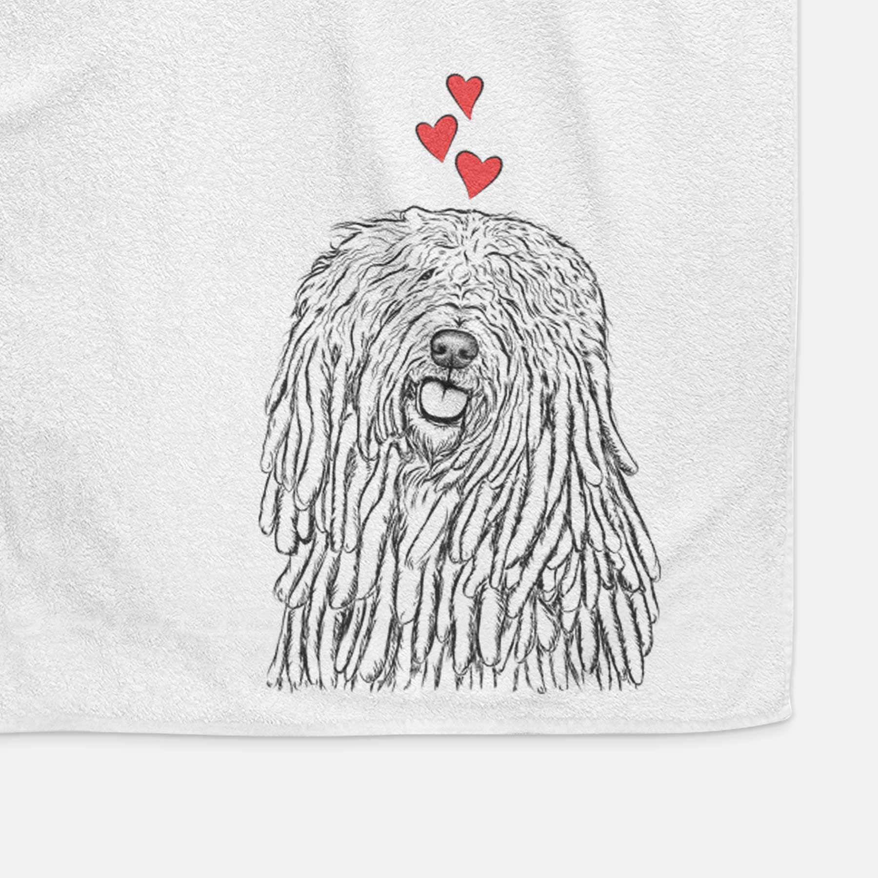 Barry the Komondor Decorative Hand Towel