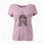 Valentine Bash the Bernedoodle - Women's V-neck Shirt