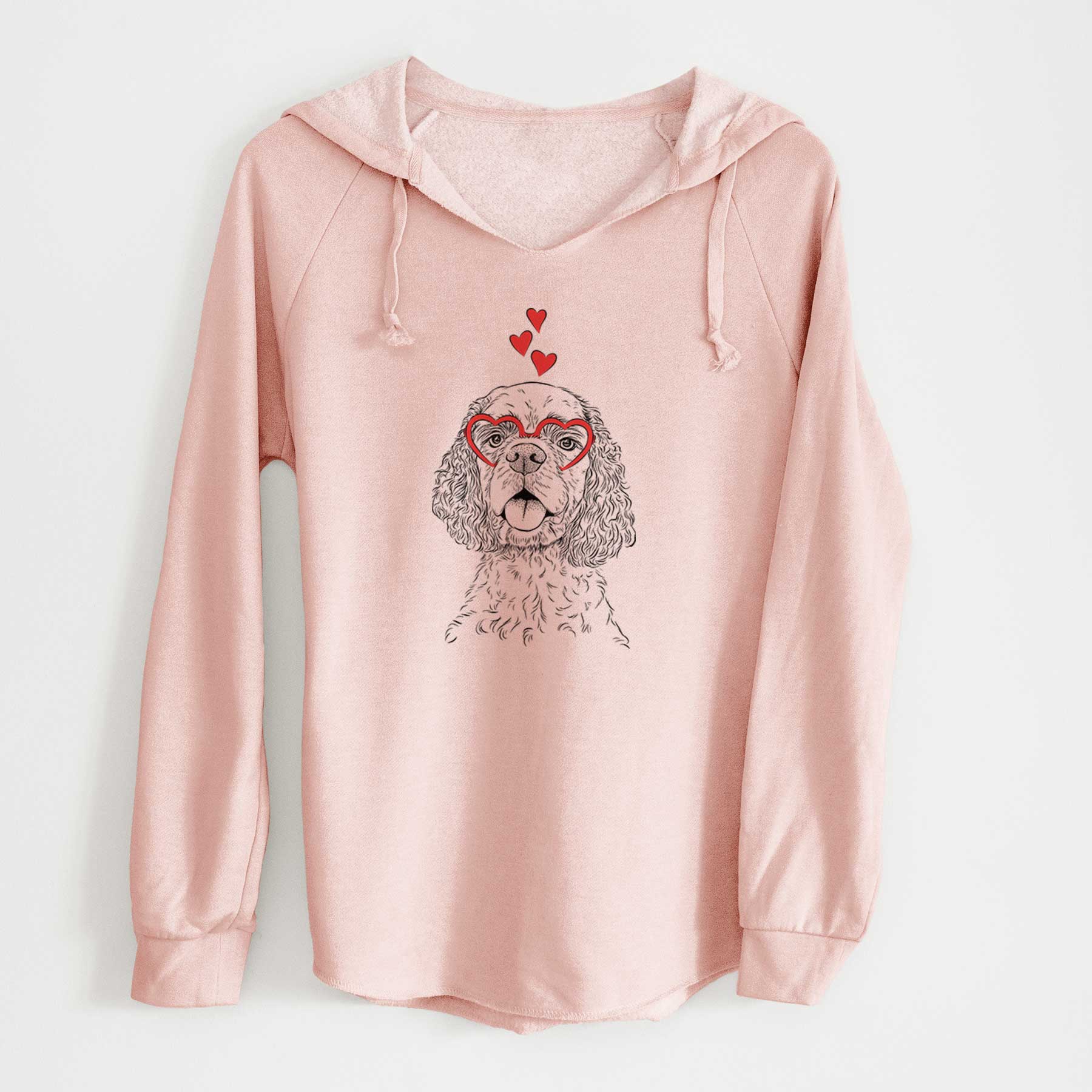 Valentine Baxter the American Cocker Spaniel - Cali Wave Hooded Sweatshirt