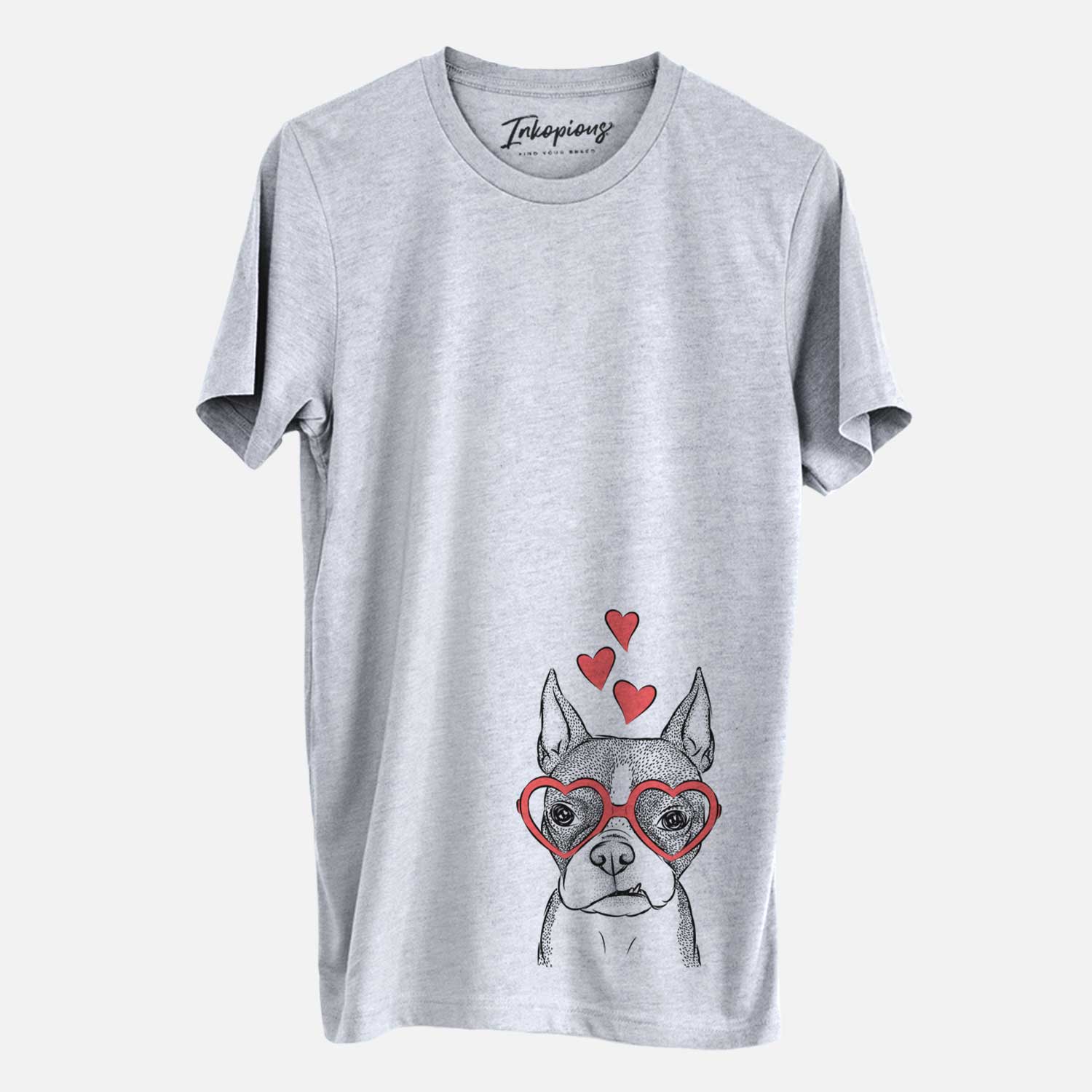 Valentine Bean the Boston Terrier - Unisex Crewneck