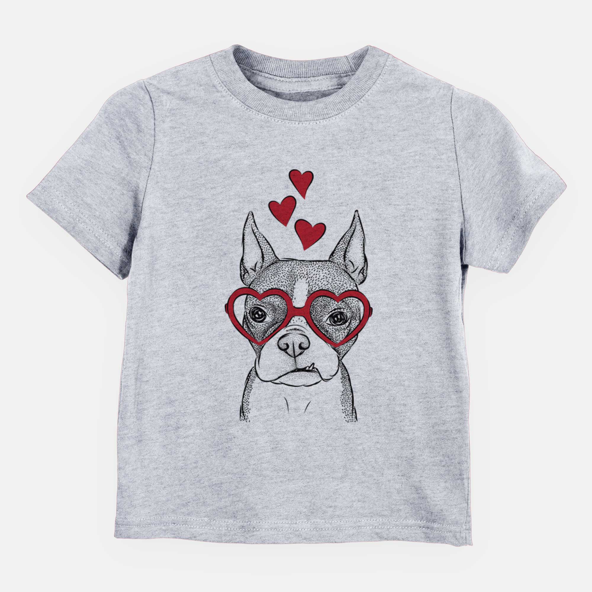 Valentine Bean the Boston Terrier - Kids/Youth/Toddler Shirt