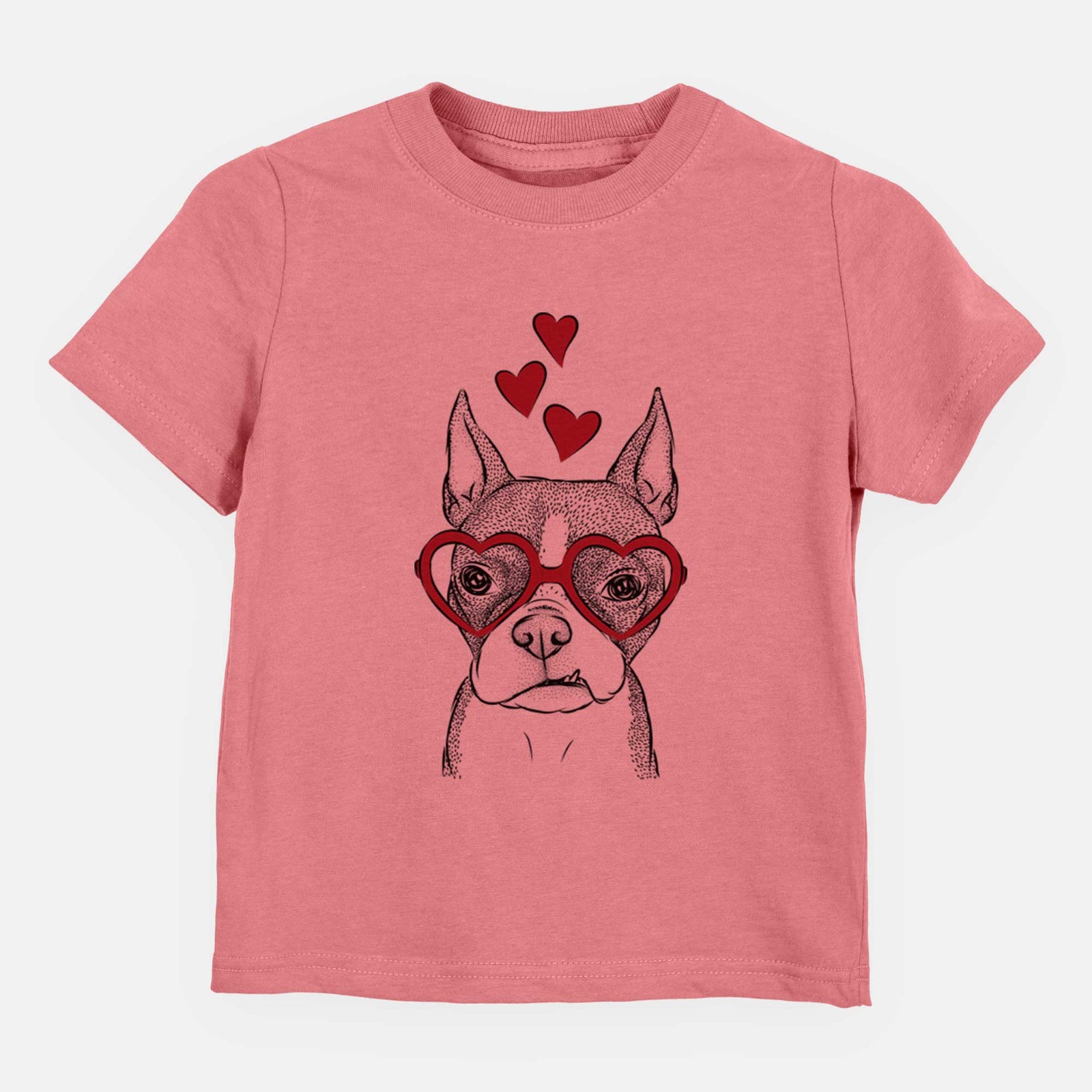 Valentine Bean the Boston Terrier - Kids/Youth/Toddler Shirt