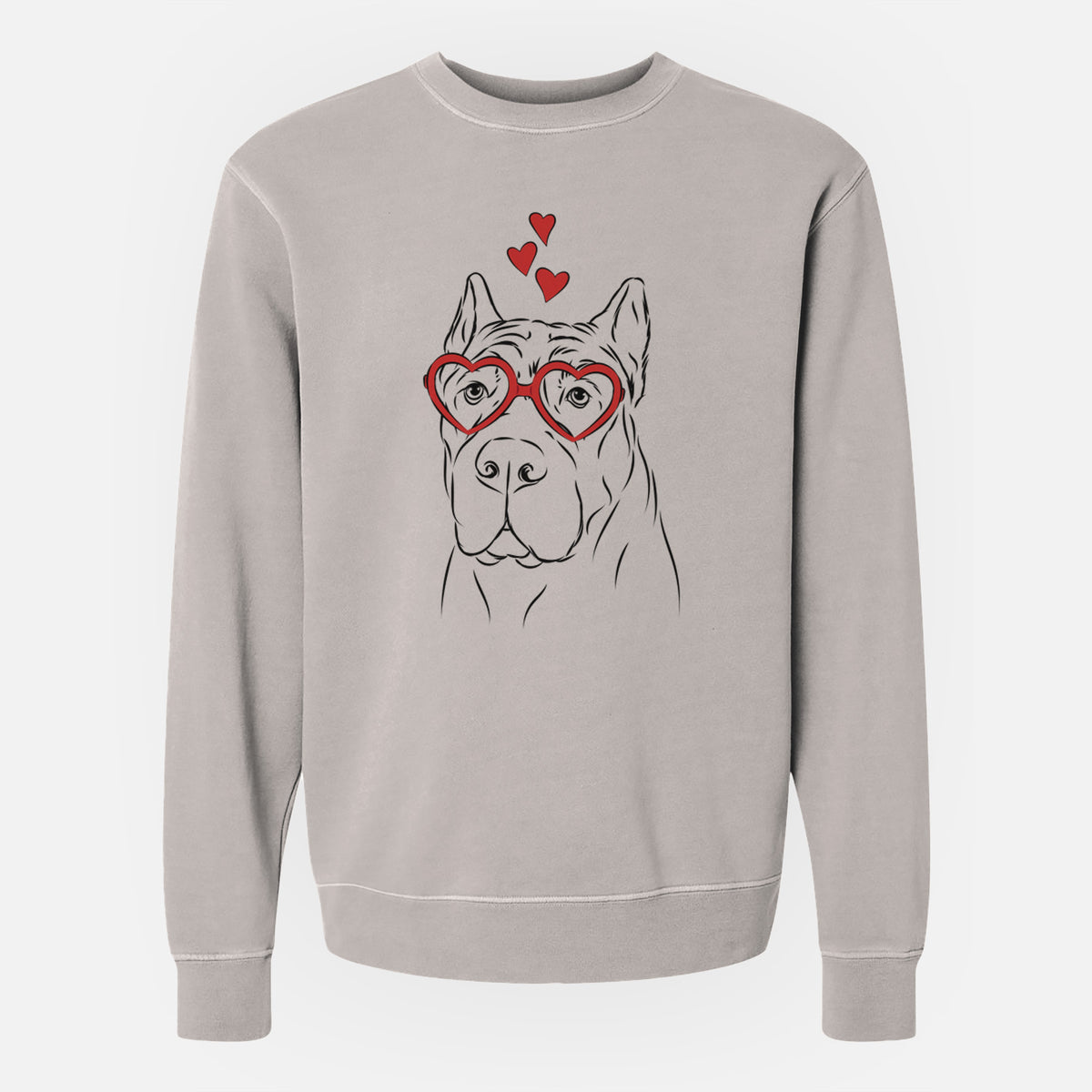 Valentine Bearson the Cane Corso - Unisex Pigment Dyed Crew Sweatshirt