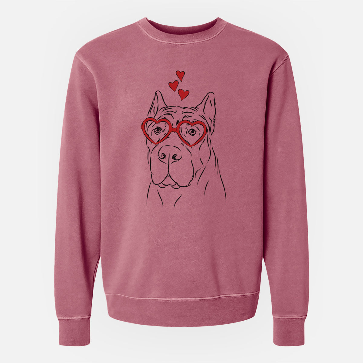 Valentine Bearson the Cane Corso - Unisex Pigment Dyed Crew Sweatshirt