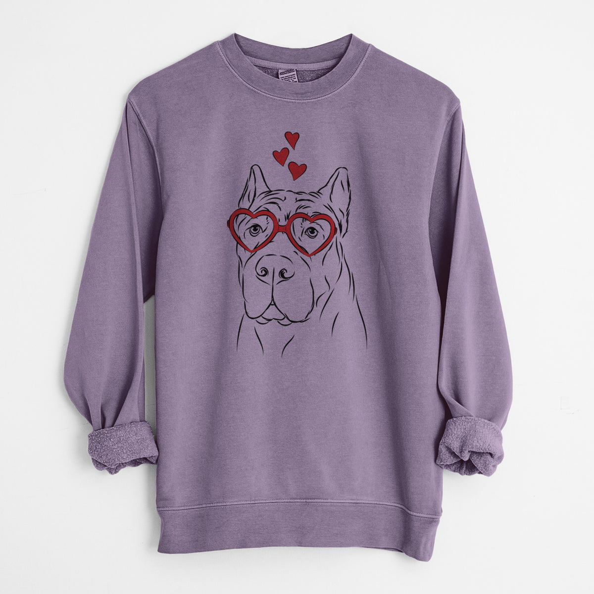Valentine Bearson the Cane Corso - Unisex Pigment Dyed Crew Sweatshirt