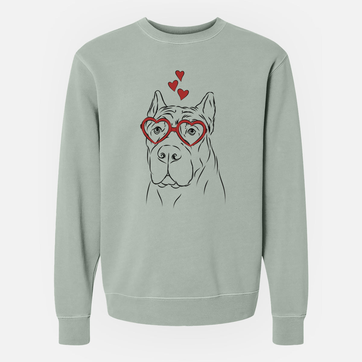 Valentine Bearson the Cane Corso - Unisex Pigment Dyed Crew Sweatshirt