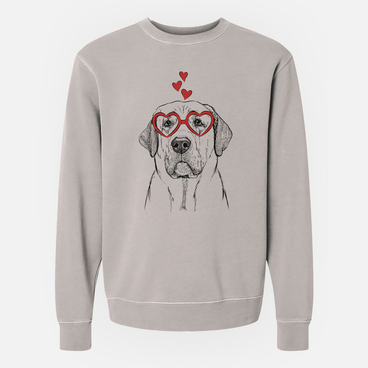Valentine Beau the Broholmer - Unisex Pigment Dyed Crew Sweatshirt