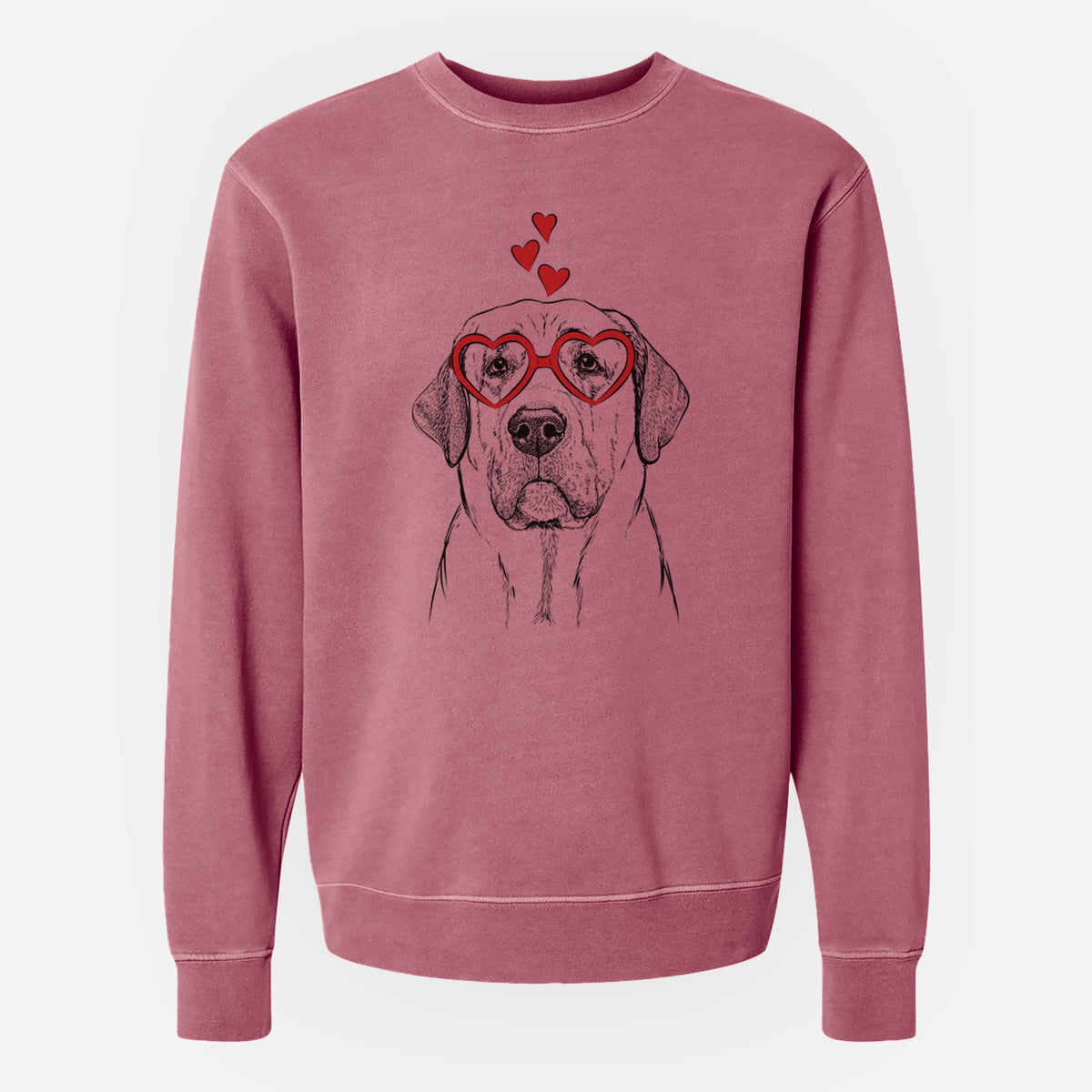 Valentine Beau the Broholmer - Unisex Pigment Dyed Crew Sweatshirt