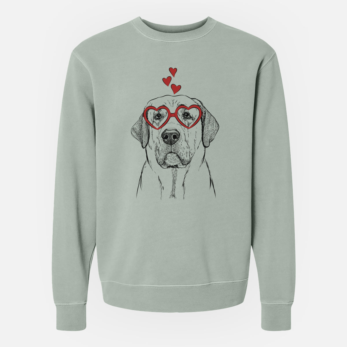 Valentine Beau the Broholmer - Unisex Pigment Dyed Crew Sweatshirt