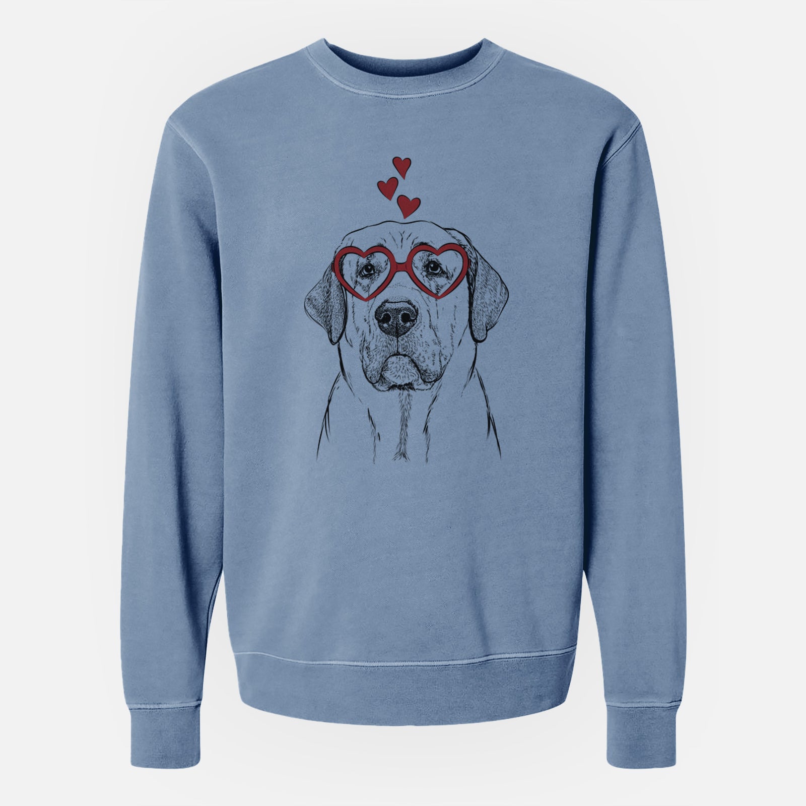 Valentine Beau the Broholmer - Unisex Pigment Dyed Crew Sweatshirt