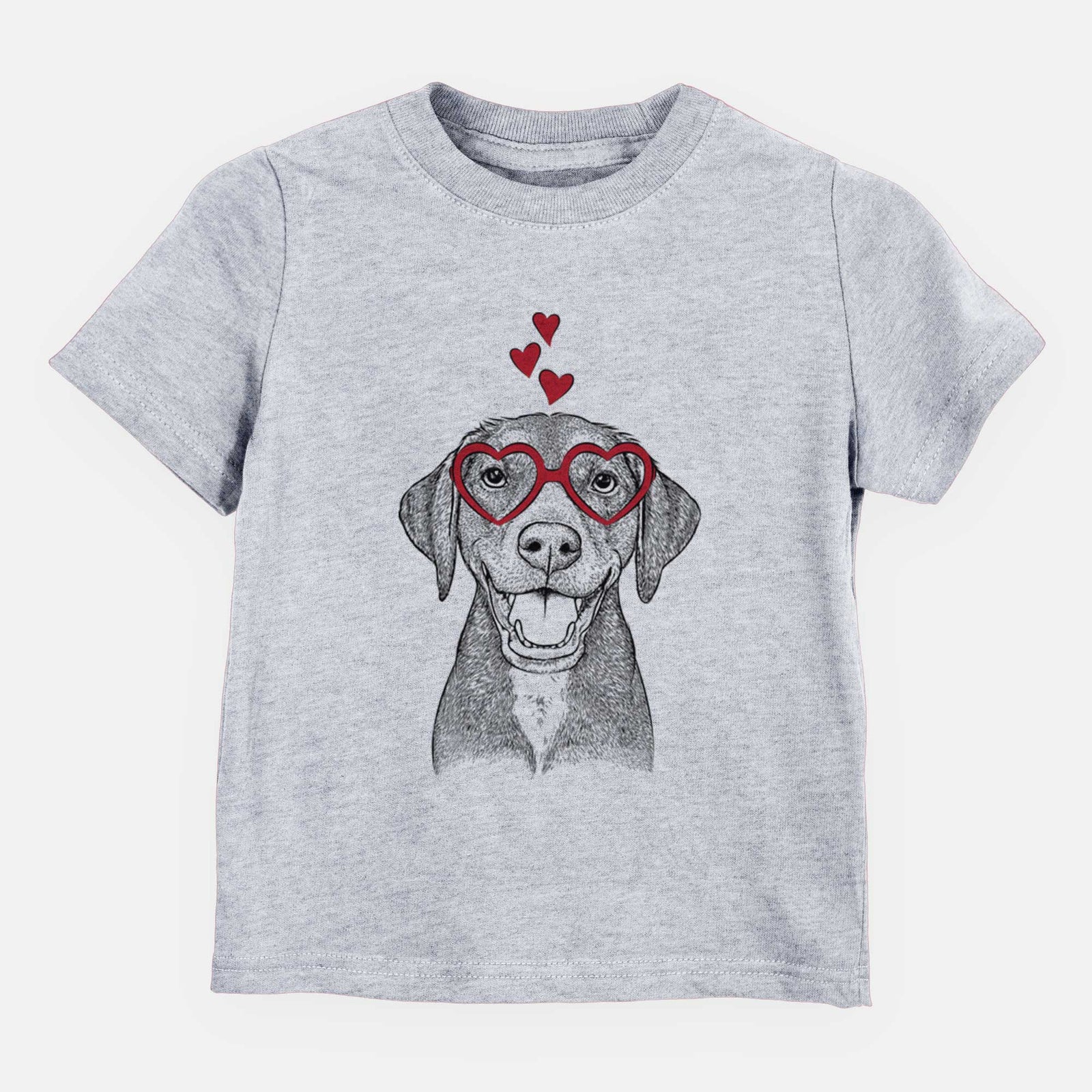 Valentine Beaver the Hound Mix - Kids/Youth/Toddler Shirt