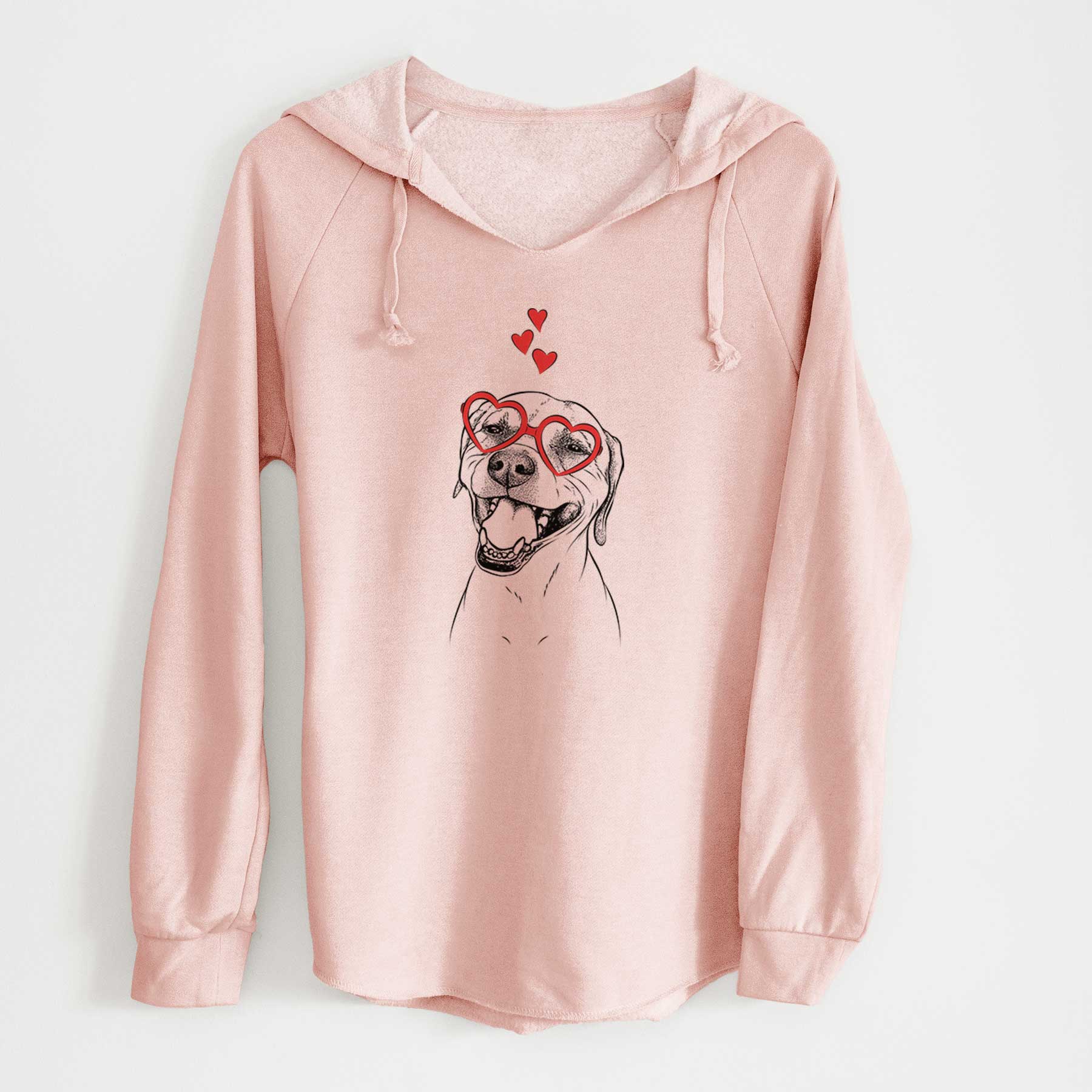 Valentine Beemer the Boxer Pitbull Terrier Mix - Cali Wave Hooded Sweatshirt