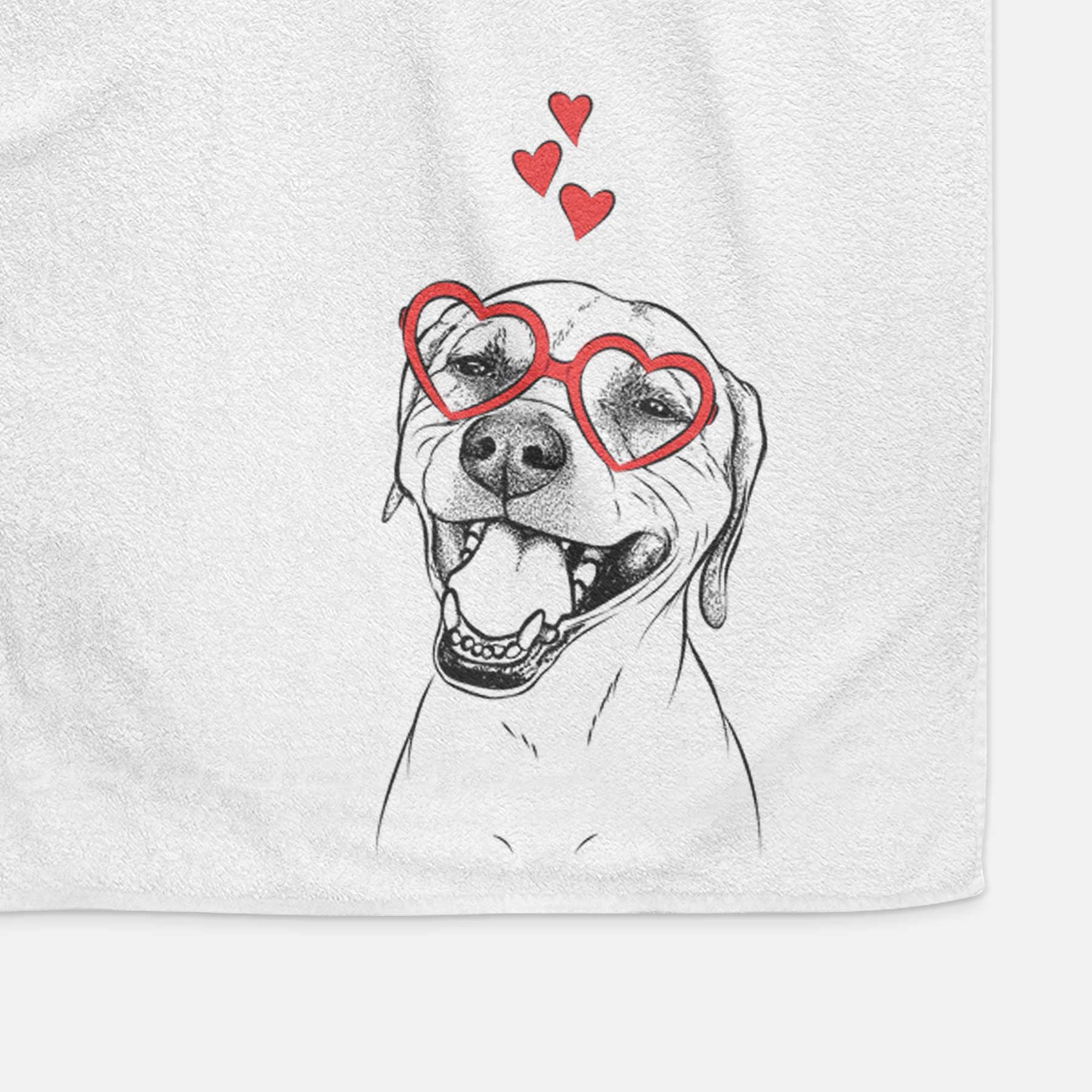 Beemer the Boxer Pitbull Terrier Mix Decorative Hand Towel