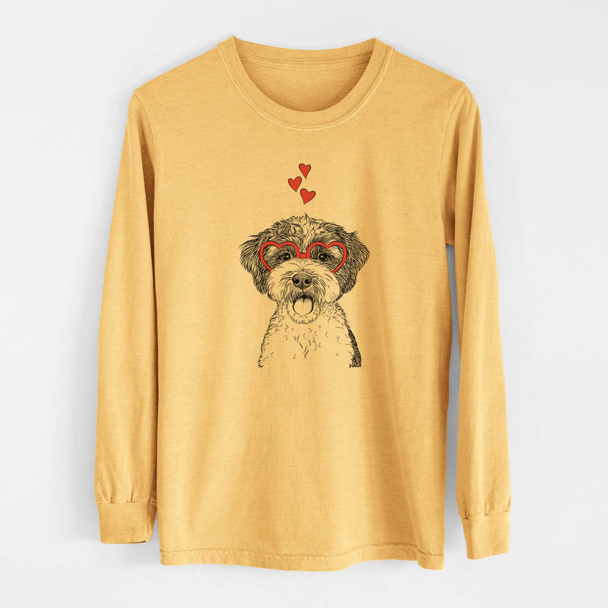 Valentine Bella the Cockapoo - Heavyweight 100% Cotton Long Sleeve