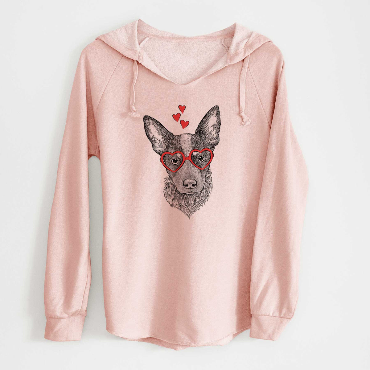 Valentine Bella the Blue Heeler Puppy - Cali Wave Hooded Sweatshirt