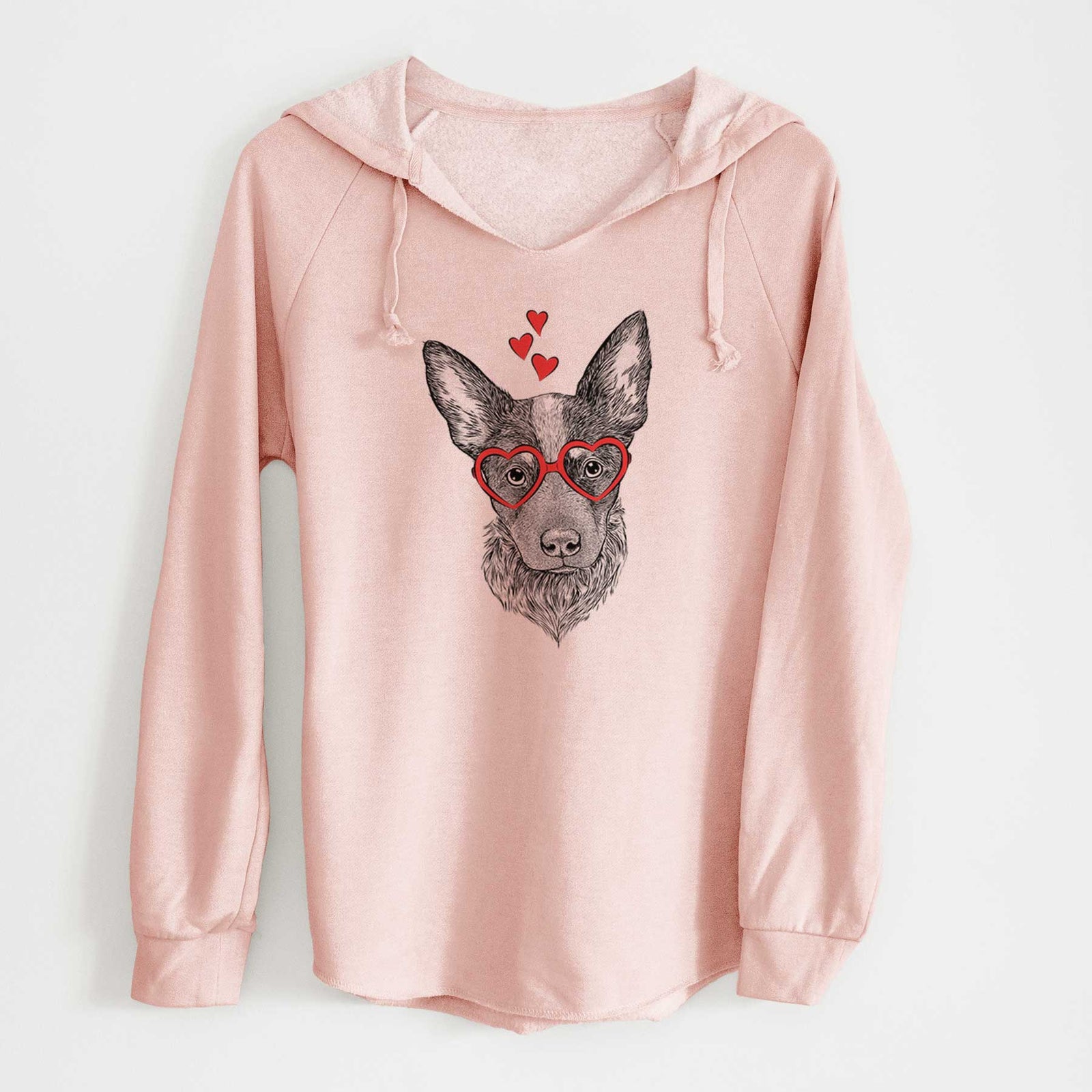 Valentine Bella the Blue Heeler Puppy - Cali Wave Hooded Sweatshirt