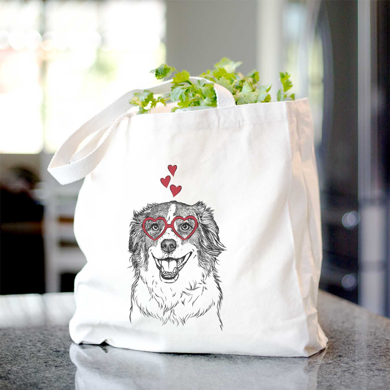 Belle the Australian Shepherd Mix - Tote Bag