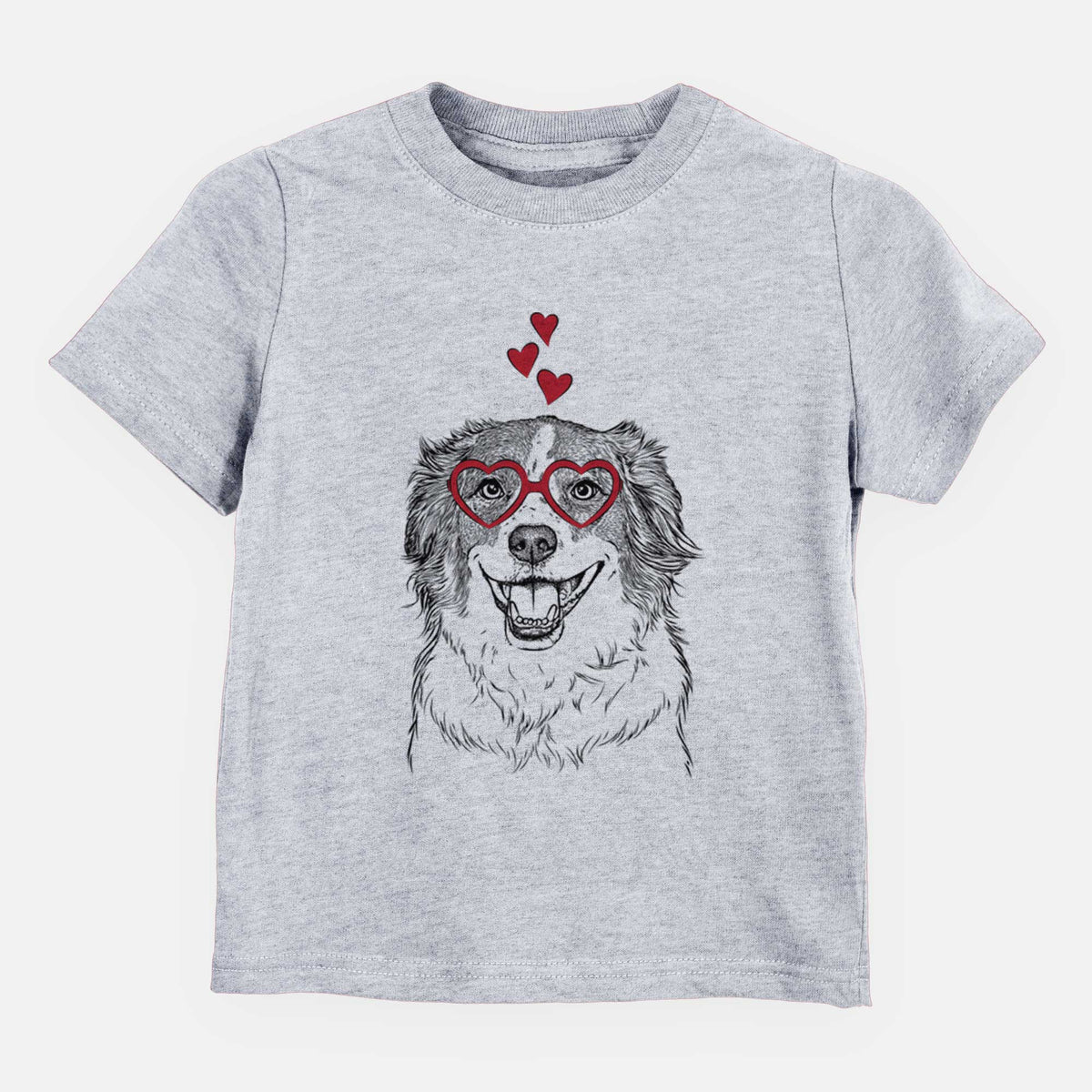 Valentine Belle the Australian Shepherd Mix - Kids/Youth/Toddler Shirt