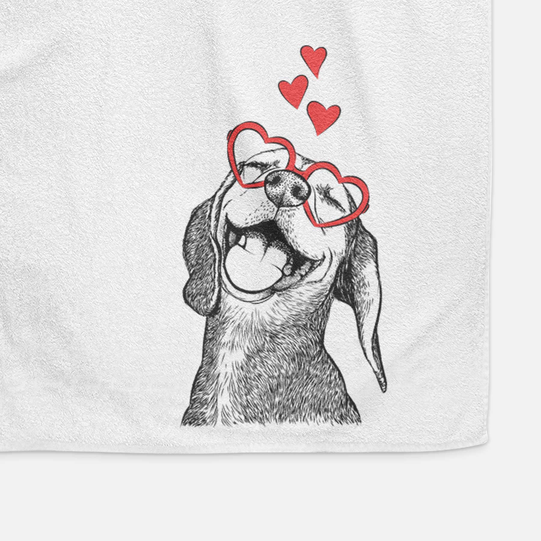 Belle the Hound Mix Decorative Hand Towel