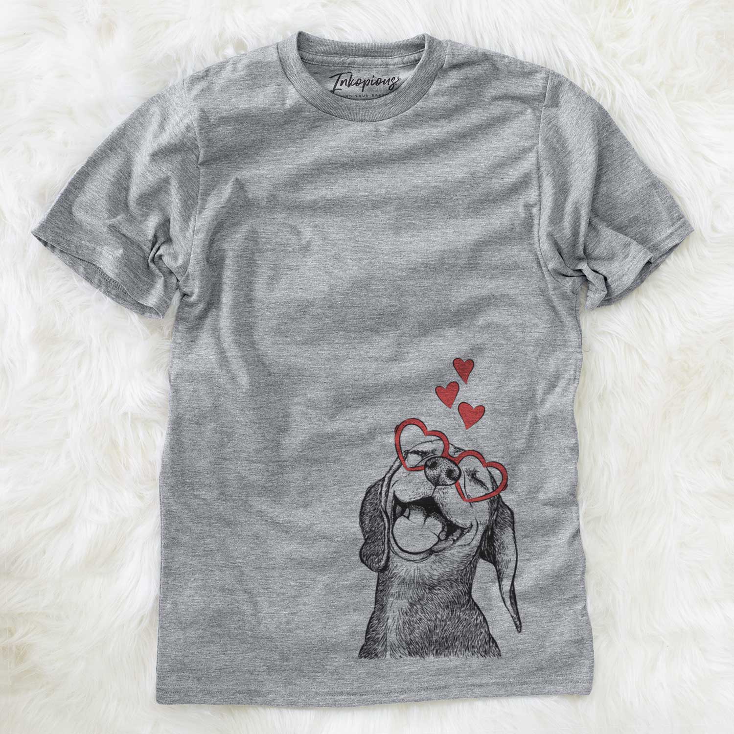 Valentine Belle the Hound Mix - Unisex Crewneck