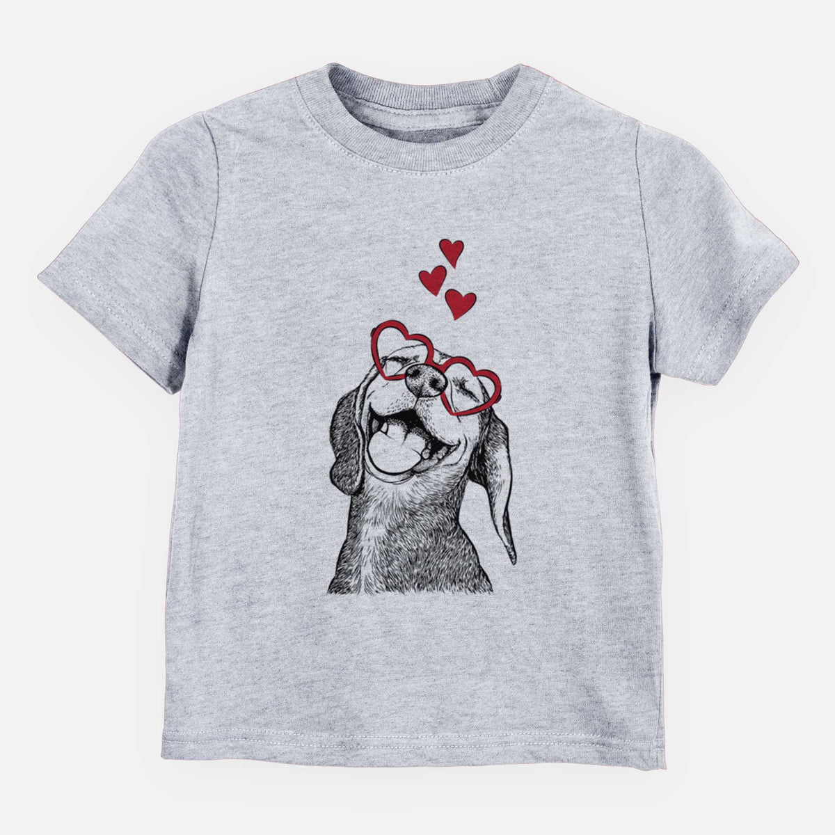 Valentine Belle the Hound Mix - Kids/Youth/Toddler Shirt